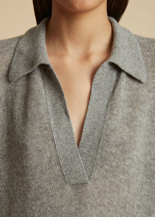 The Jo Sweater in Warm Grey