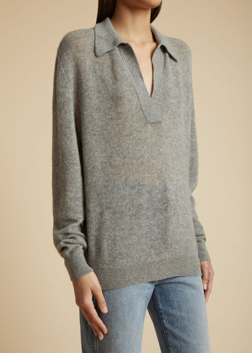 The Jo Sweater in Warm Grey