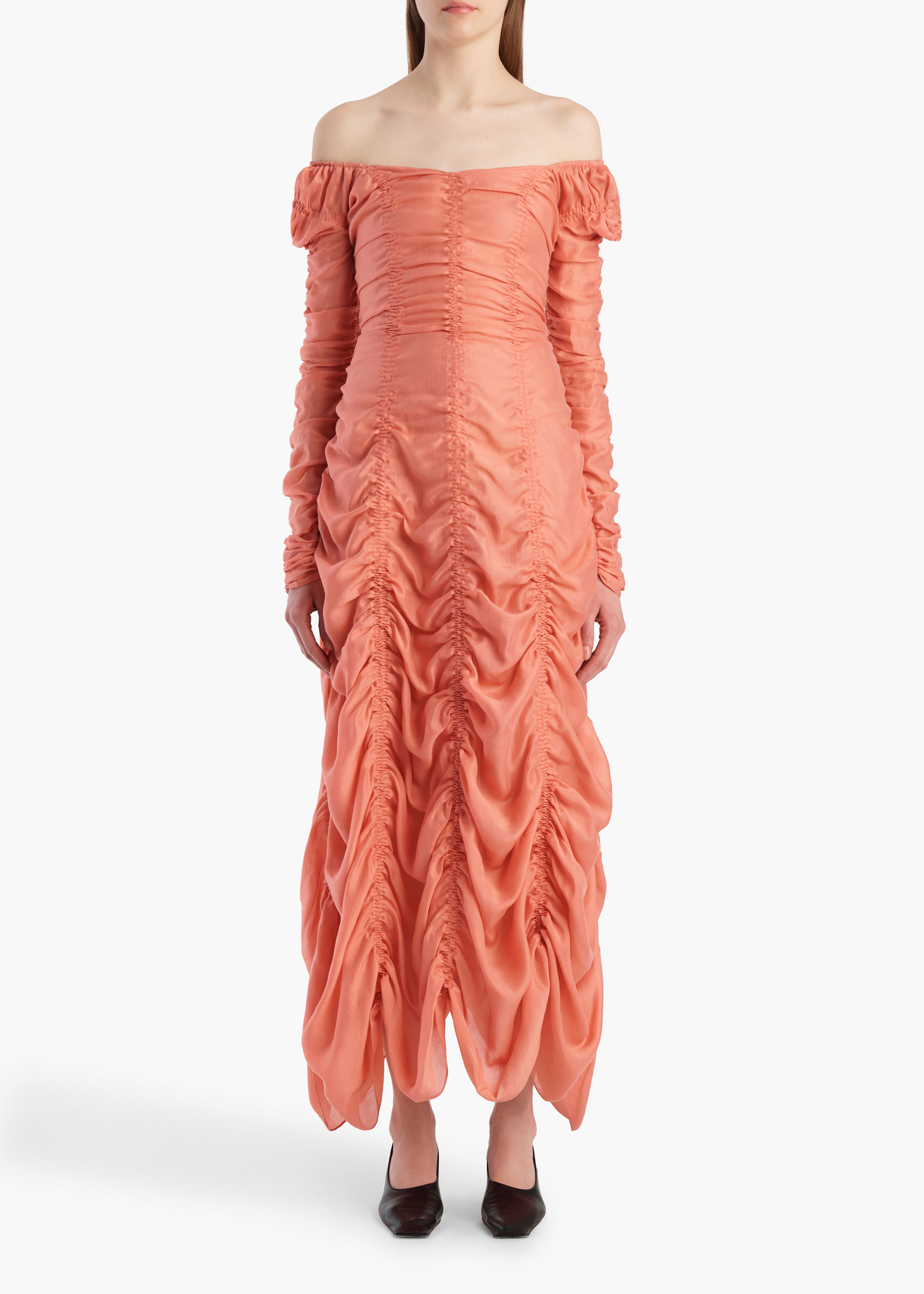 Judith Dress in Coral