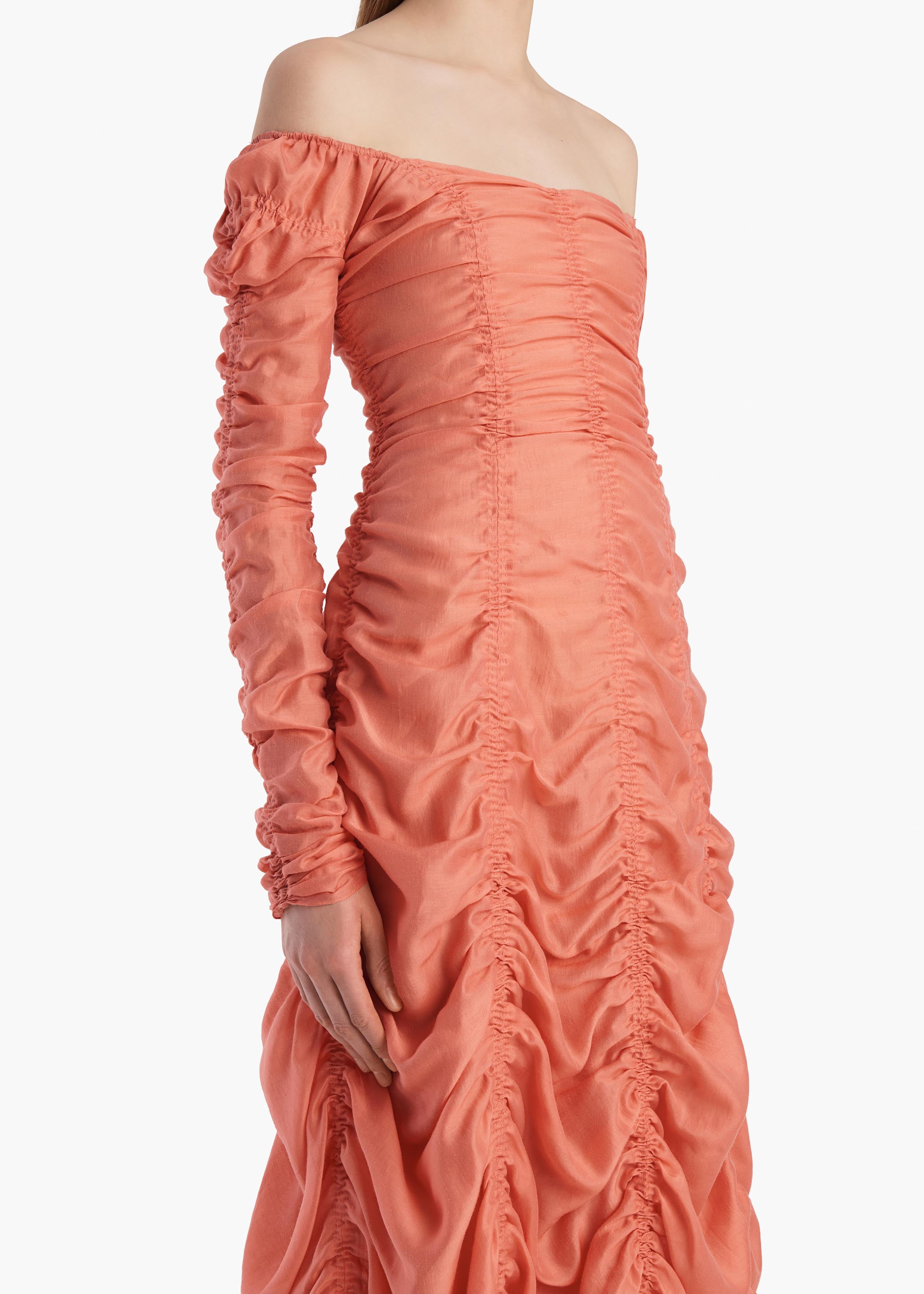 Judith Dress in Coral