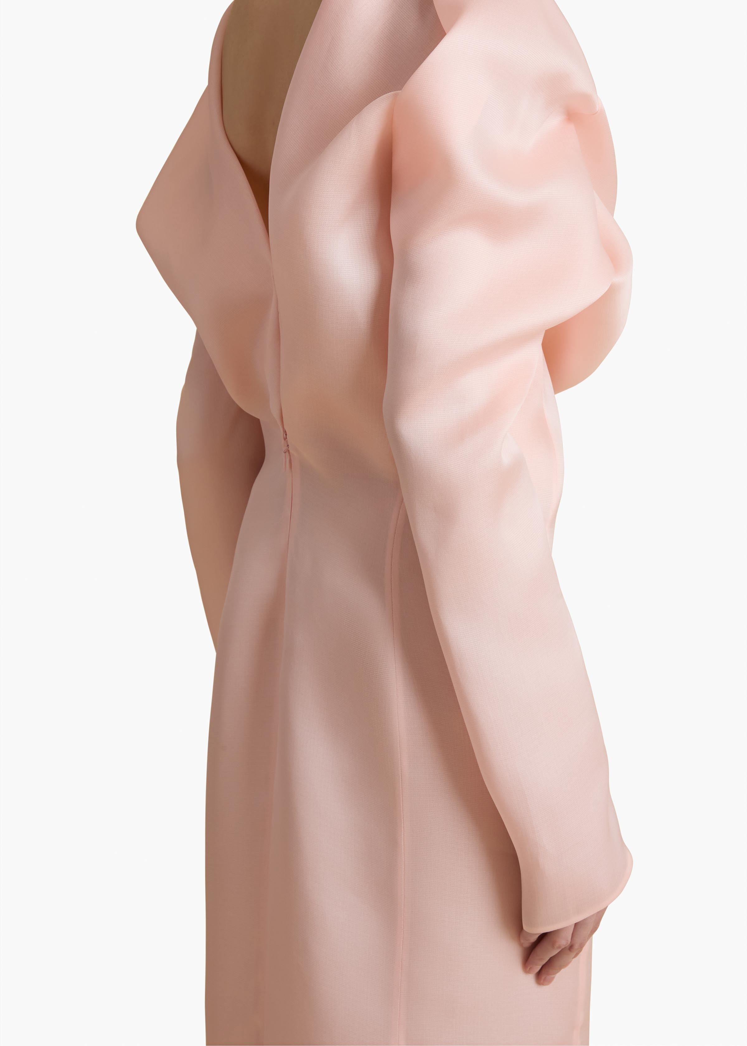 Judo Dress in Soft Pink DETAILED VIEW 1