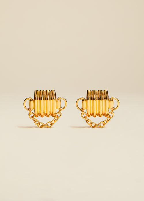 The Julius Chain Earrings in Gold