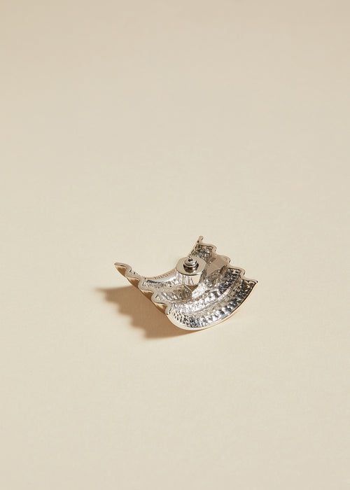 The Small Julius Panel Earrings in Silver