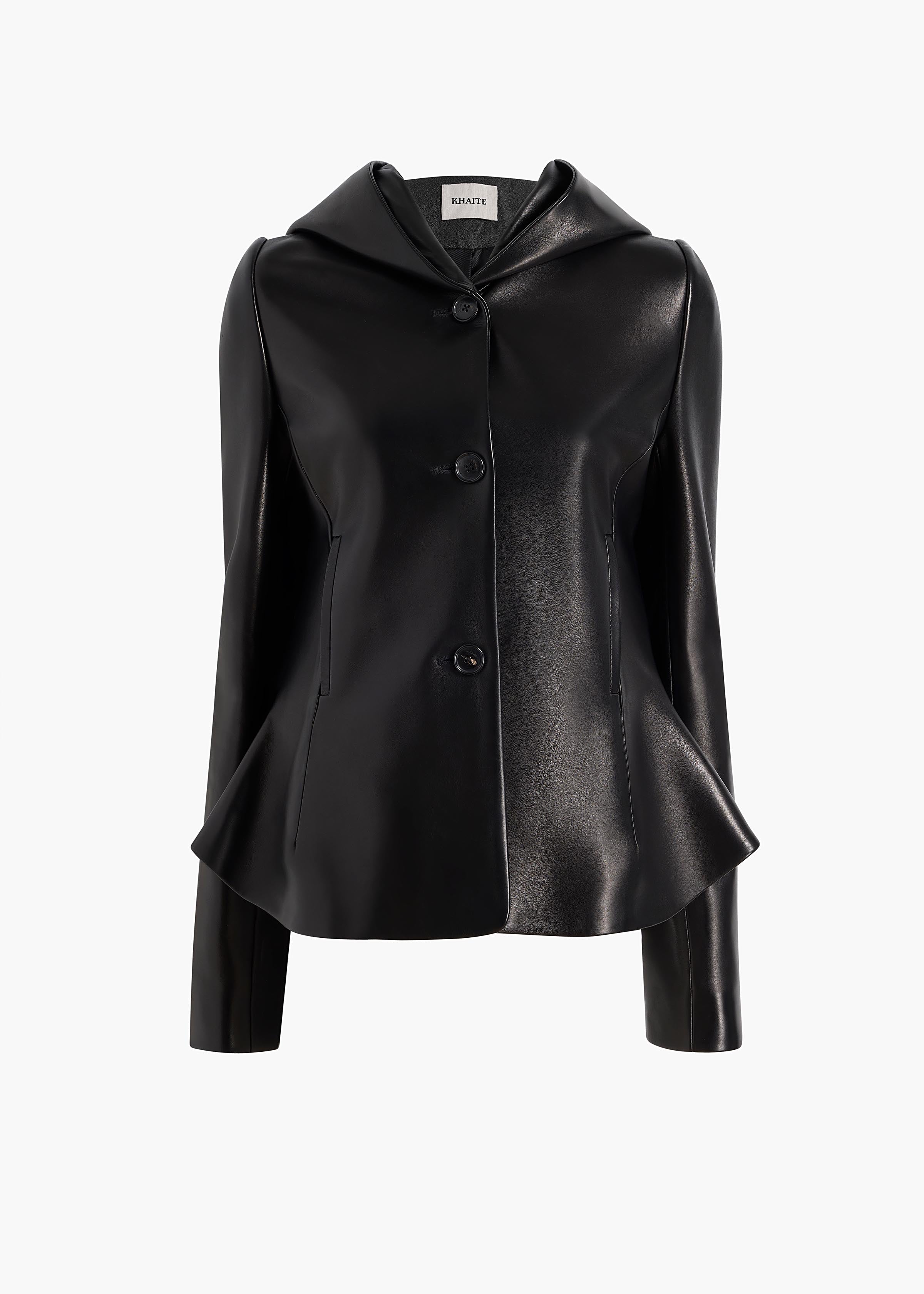 JUNE JACKET BLACK LEATHER 62221012 200 GHOST