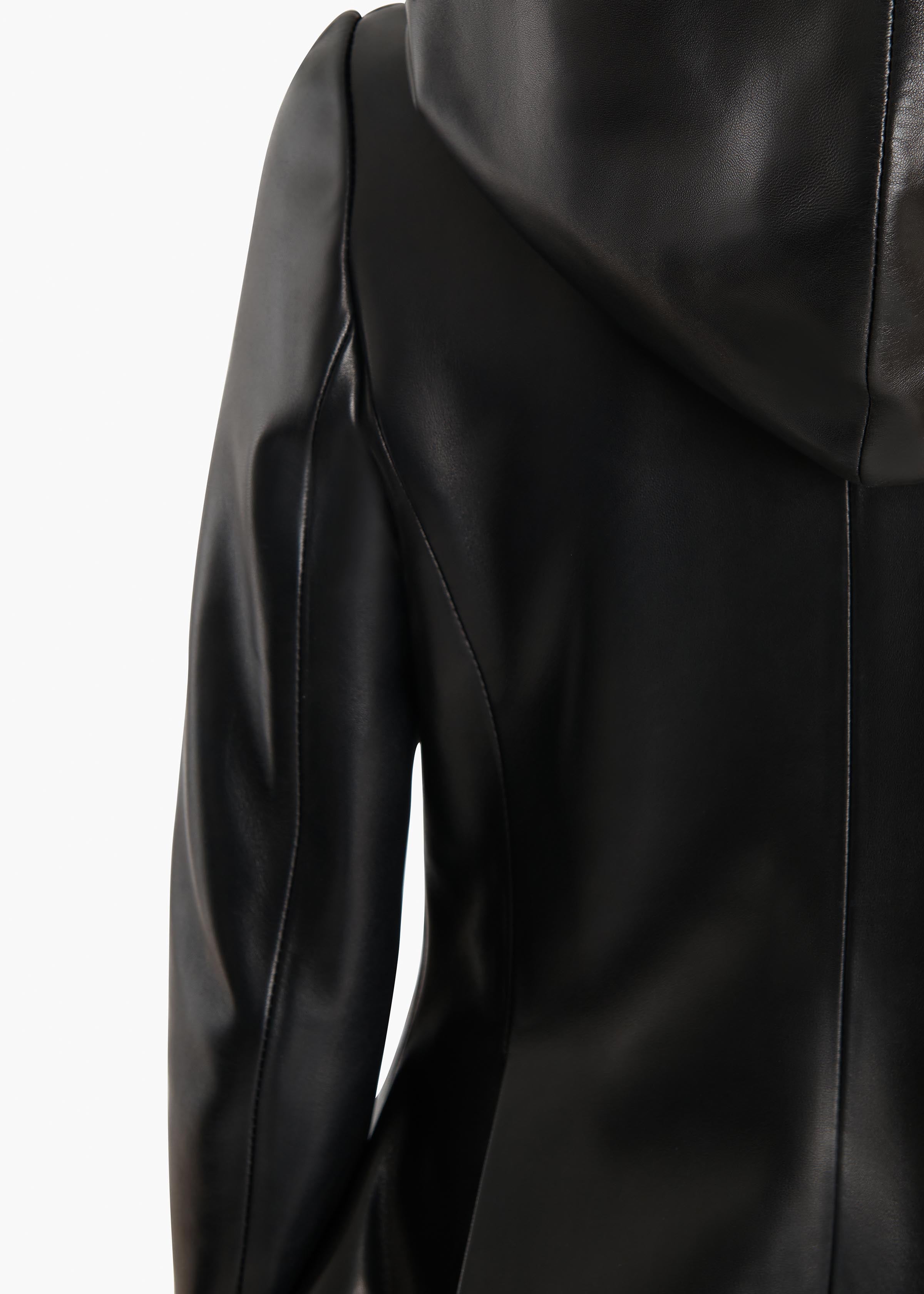 June Jacket in Black Leather