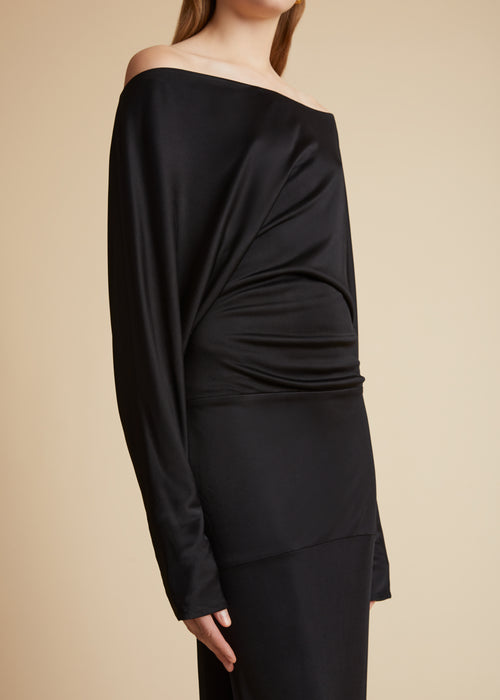 The Junet Dress in Black