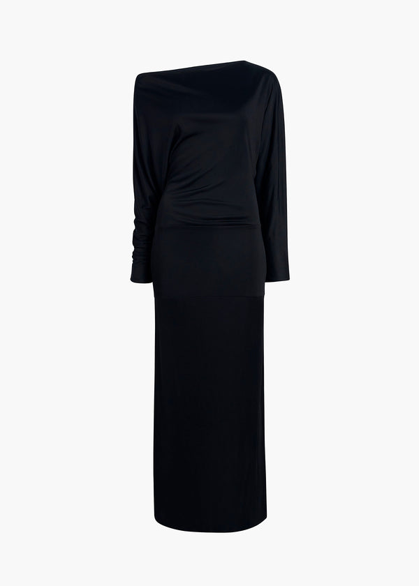 JUNET DRESS IN BLACK FLAT VIEW