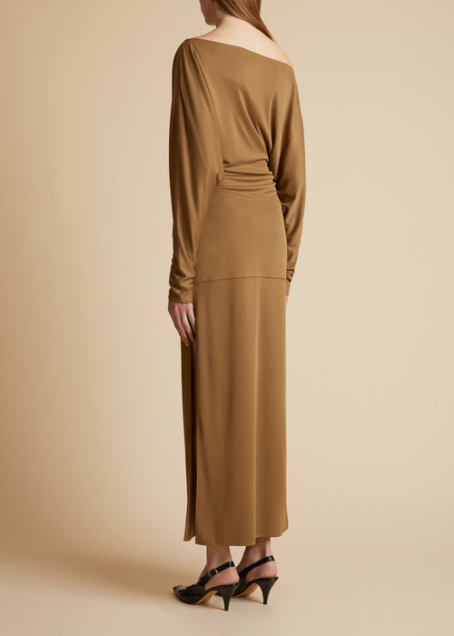 The Junet Dress in Toffee