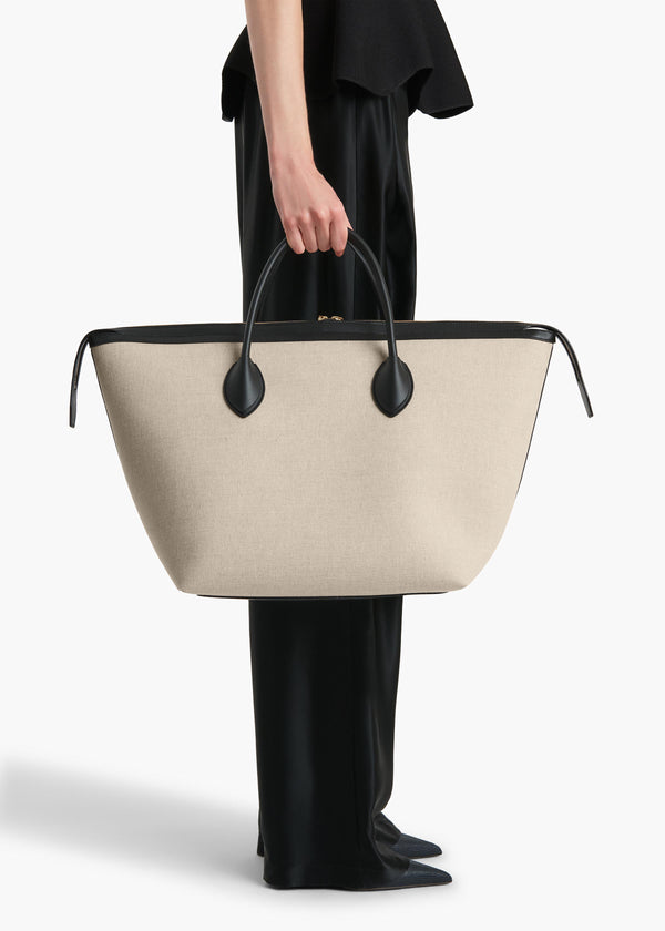 KASIA MEDIUM TOTE BLACK NATURAL H3035 1025 367 E
