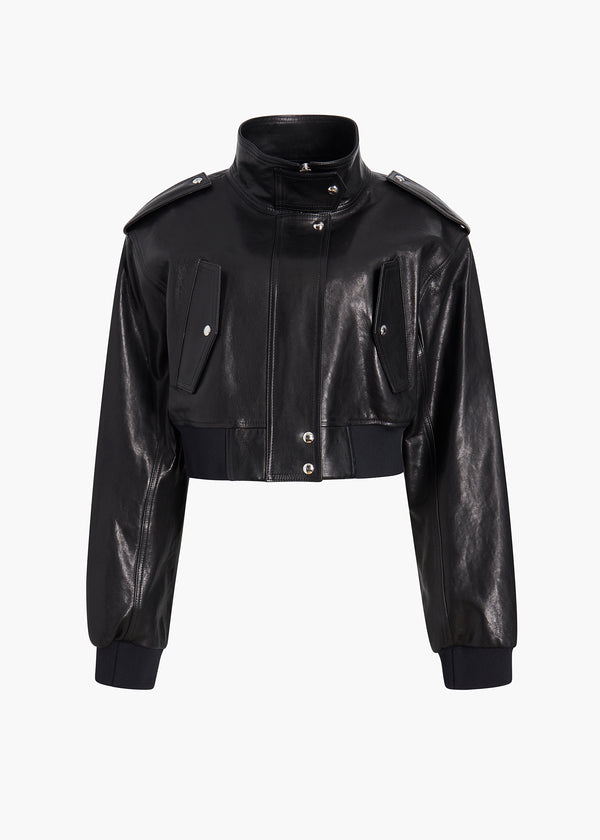 Kember Jacket in Black Leather