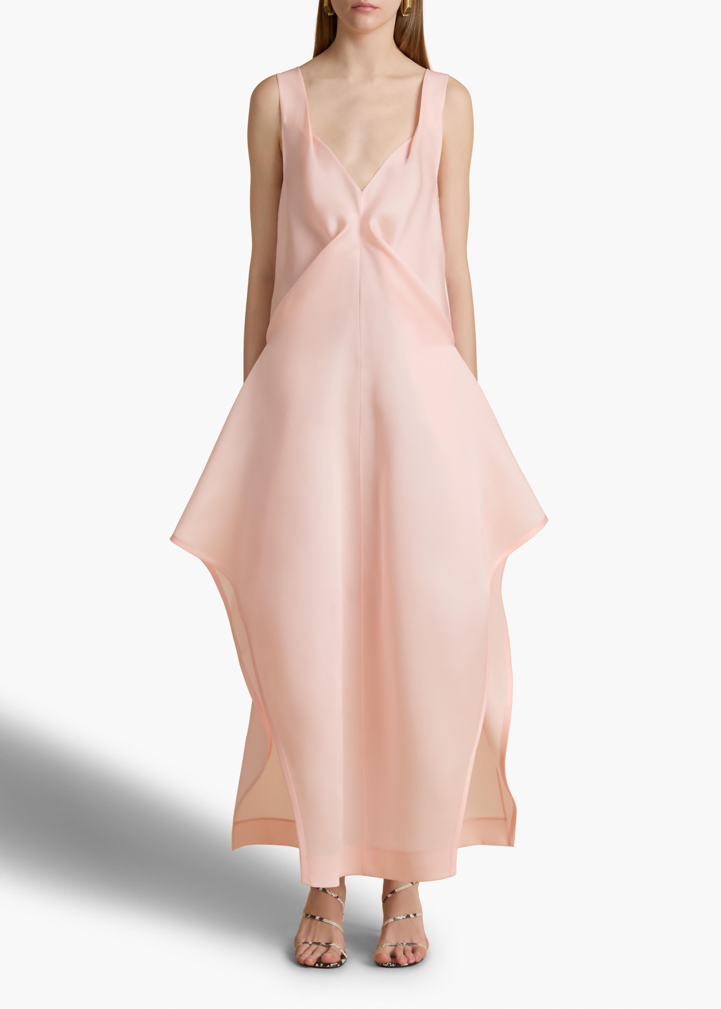 Kenith Dress in Soft Pink FRONT VIEW