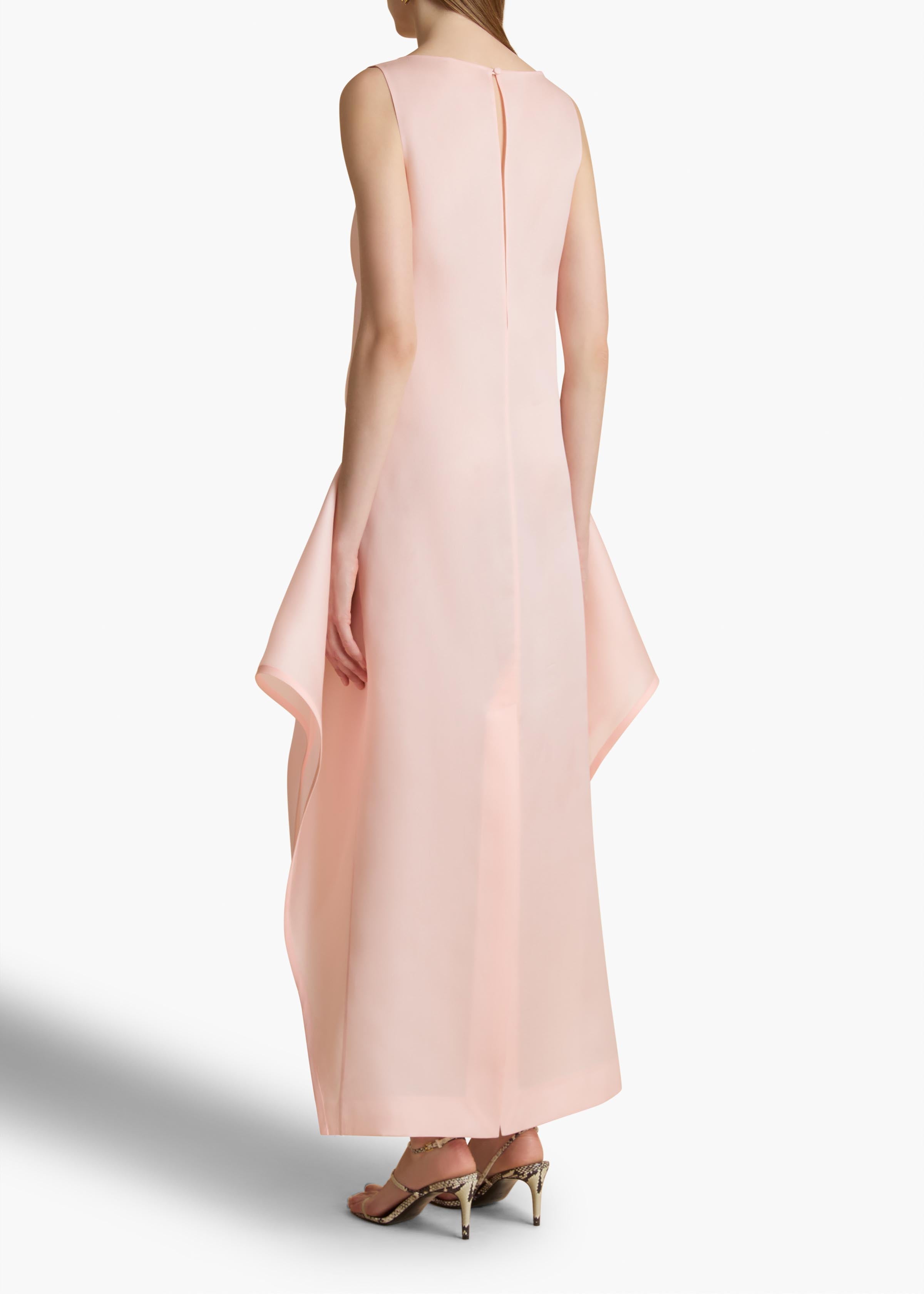 Kenith Dress in Soft Pink BACK VIEW