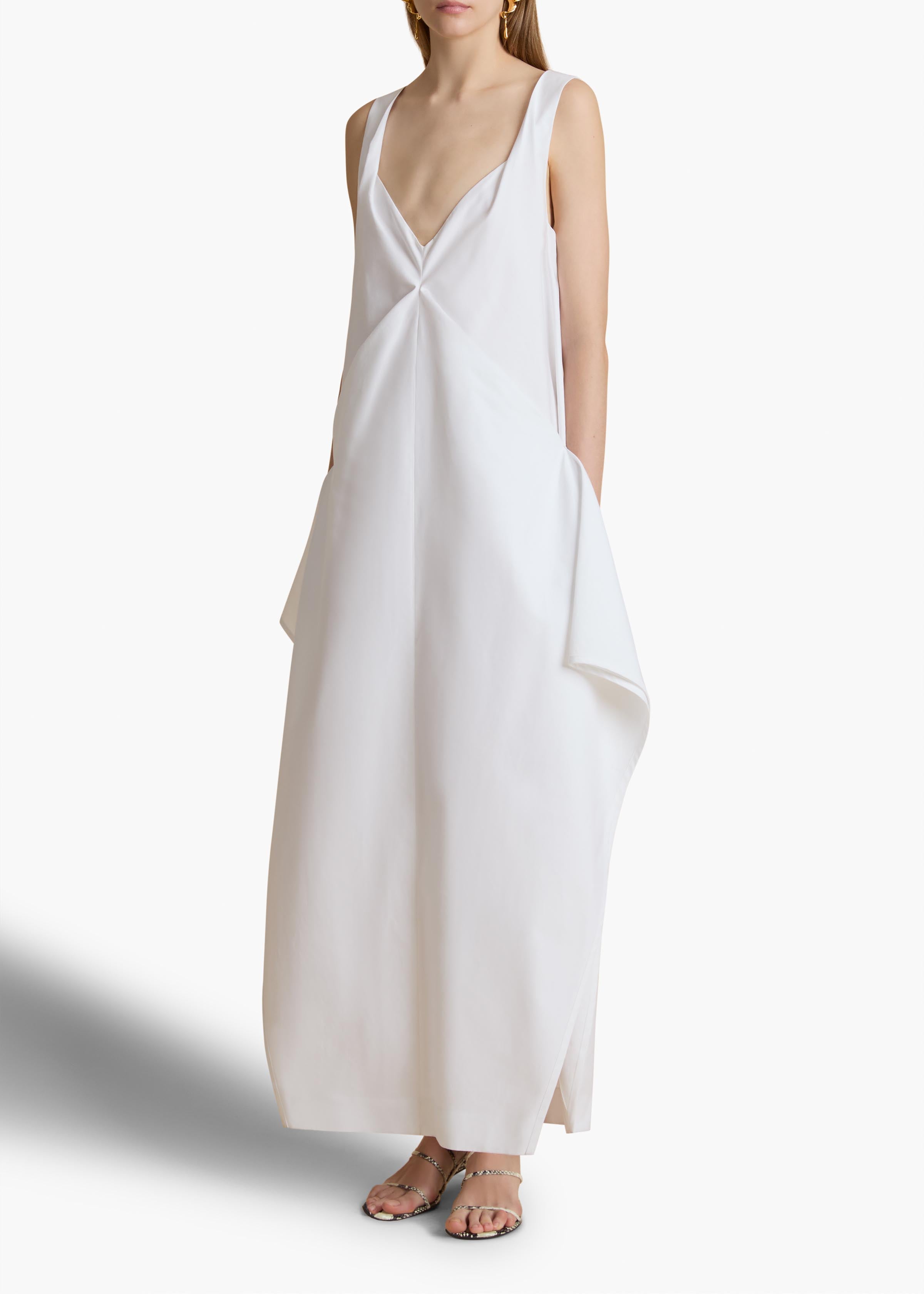 Kenith Dress in White STYLED VIEW