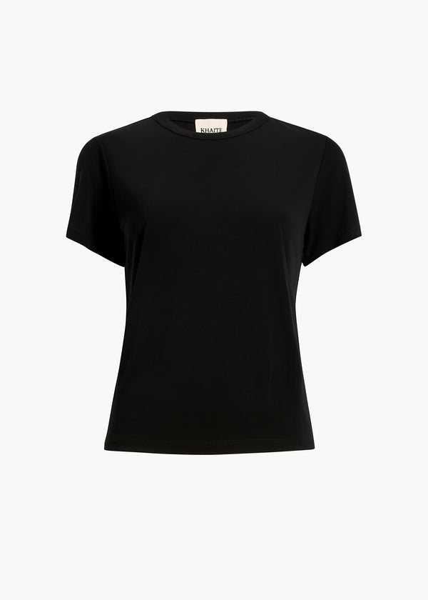 EMMYLOU T SHIRT IN BLACK FLAT VIEW