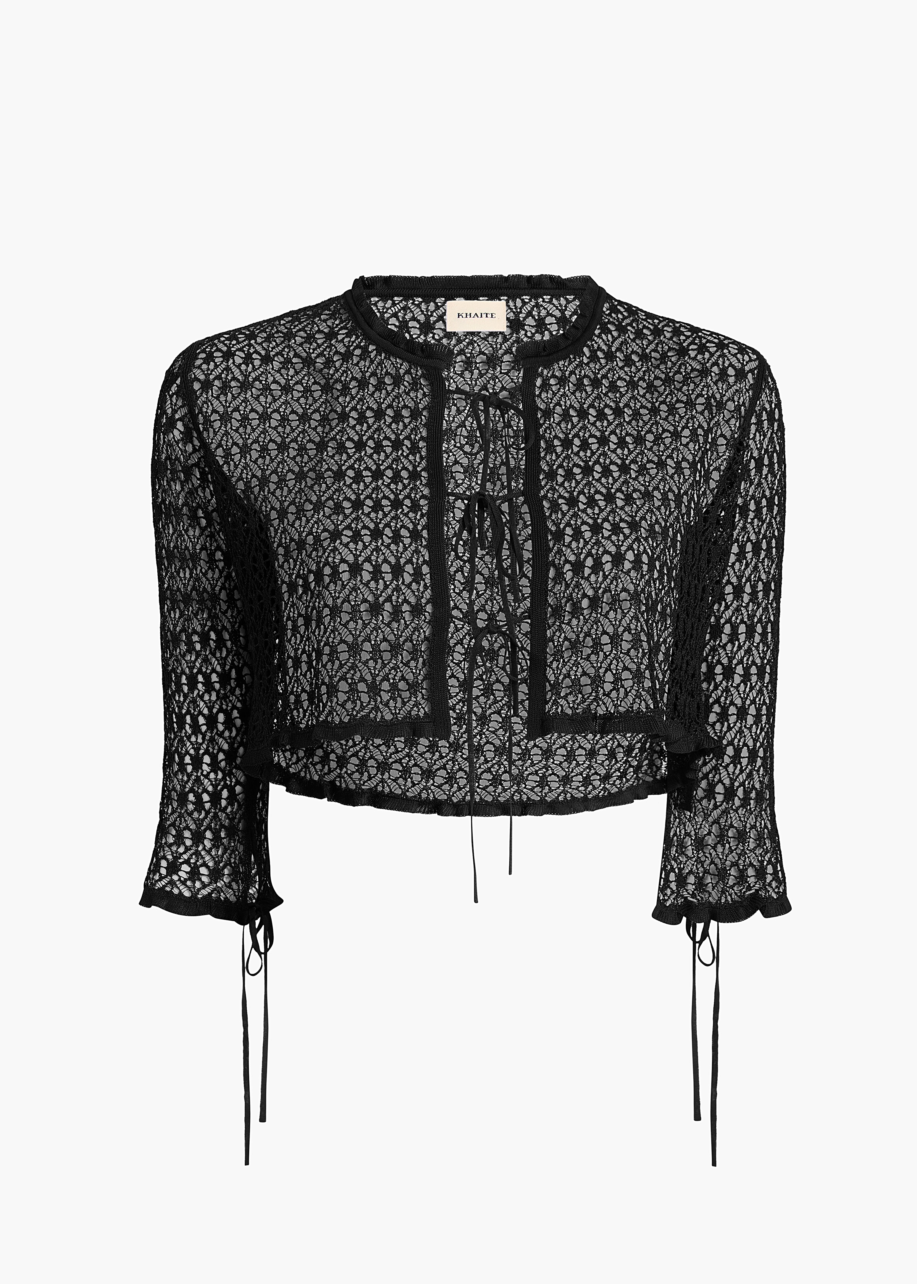 KHAITE LLC - Laureen Cardigan in Black