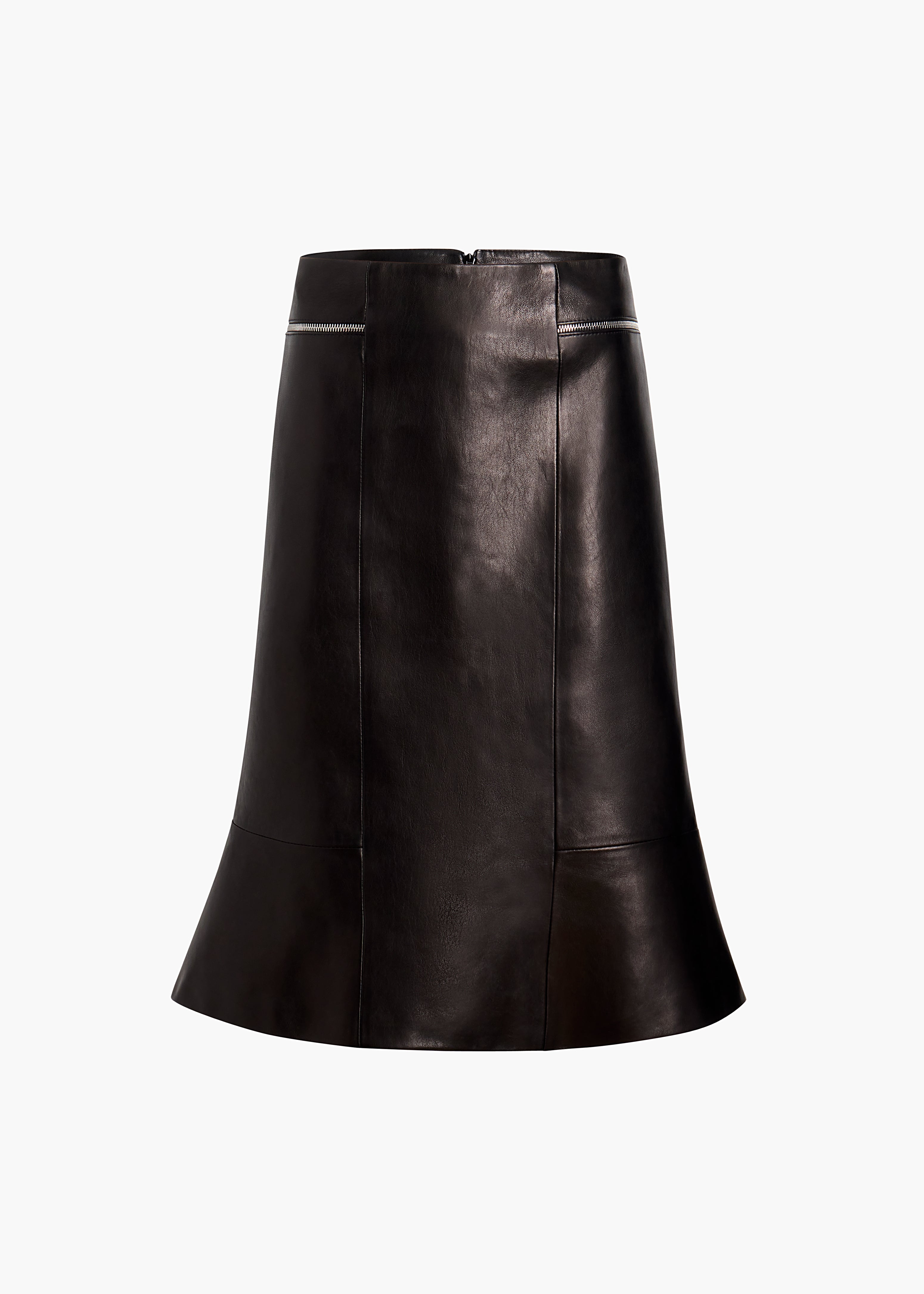 KHAITE LLC - Francine Skirt in Black Leather