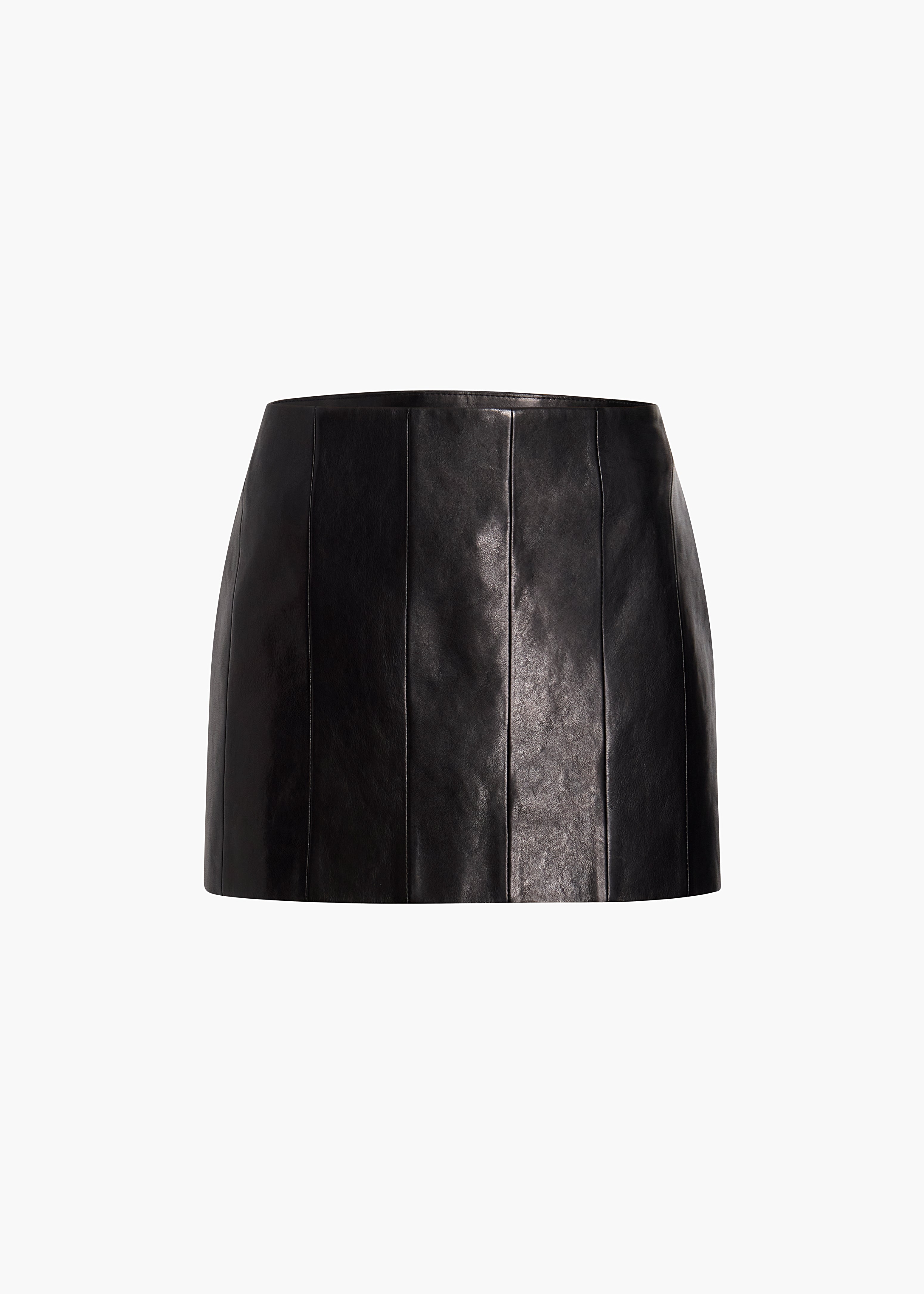 KHAITE - Meelar Skirt in Black Leather