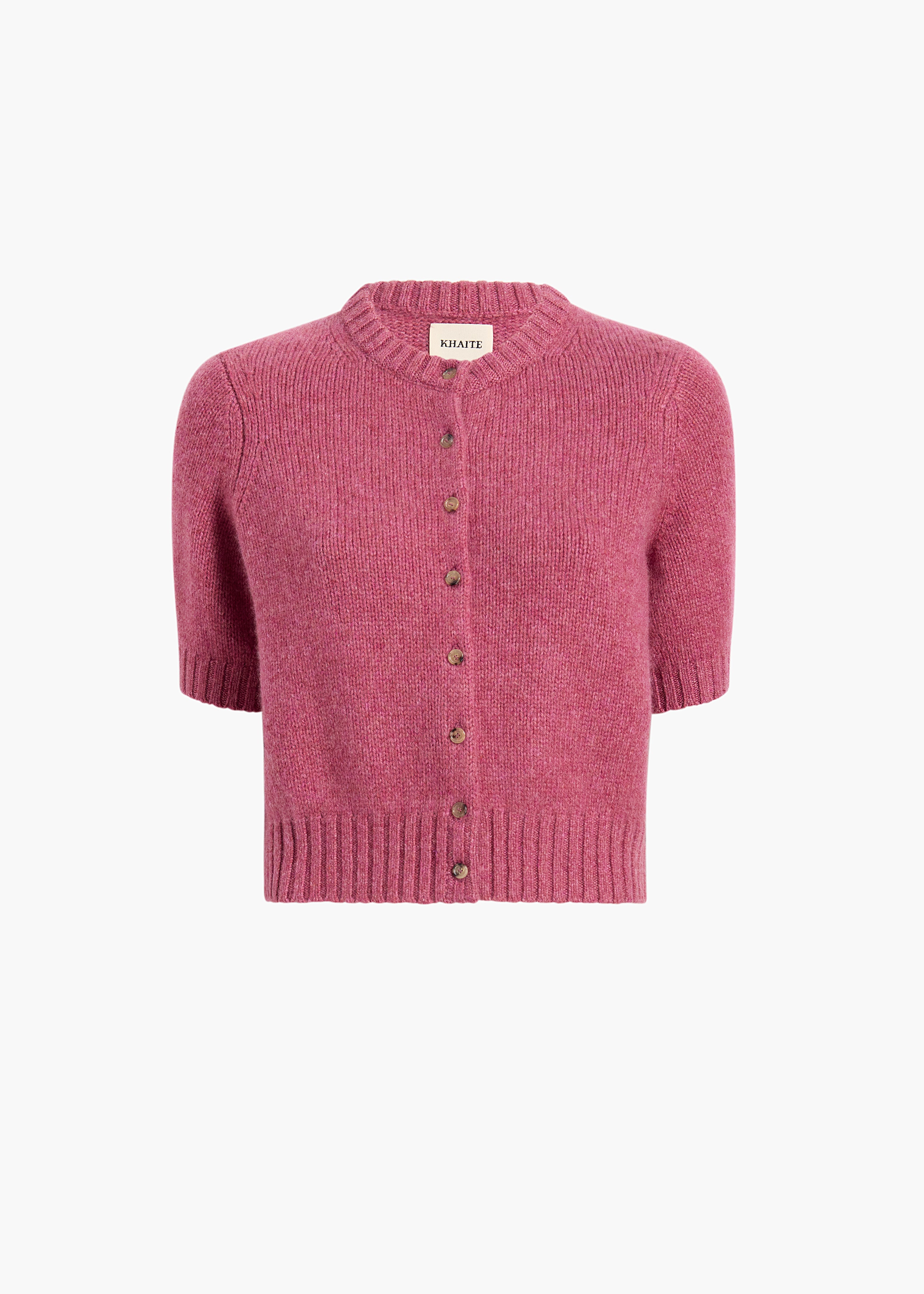 KHAITE - Nora Cardigan in Amaranth