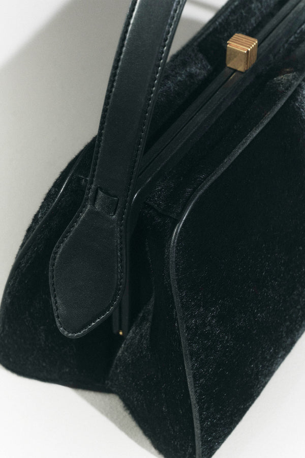Cate Bag in Black Haircalf EDITORIAL IMAGE