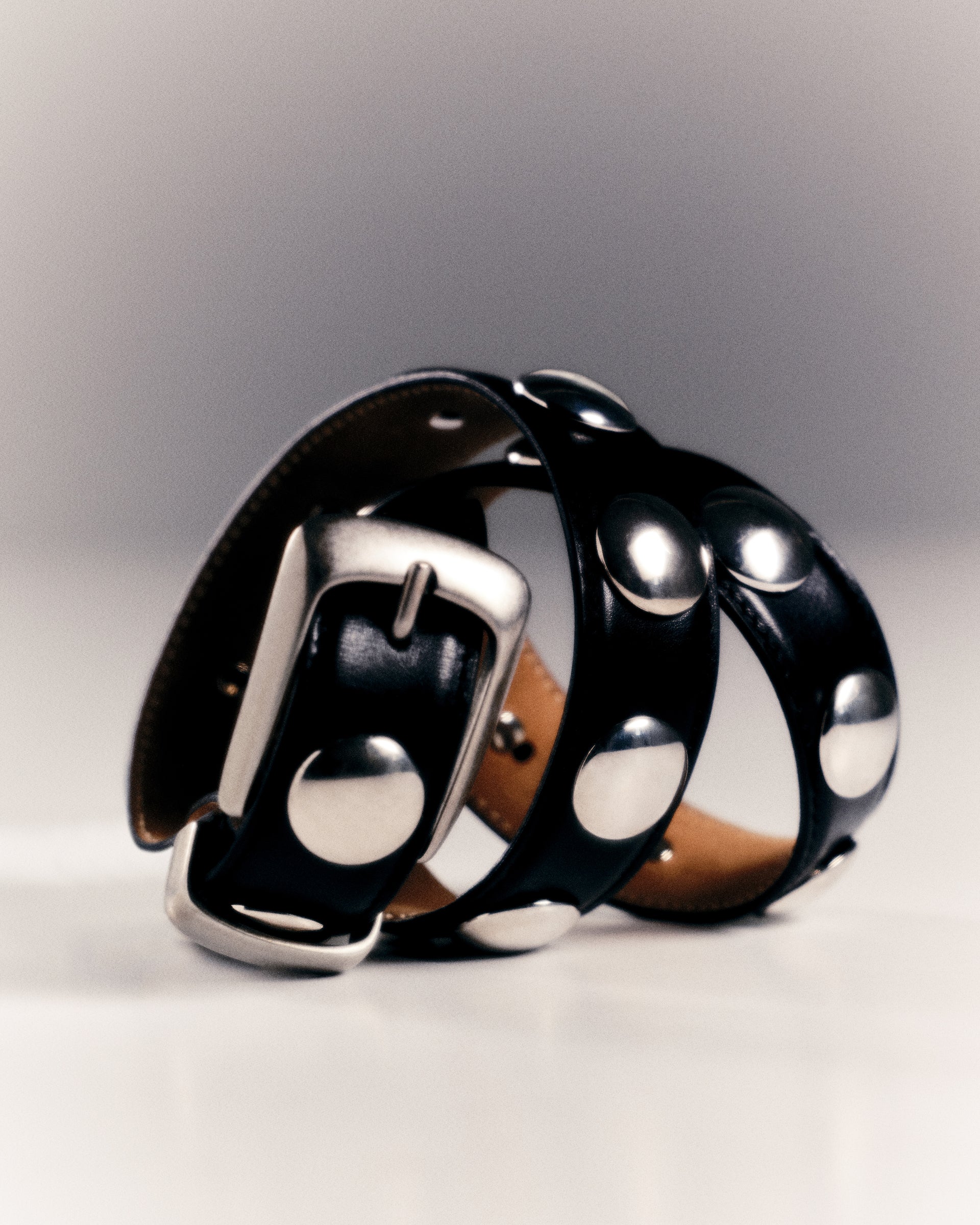 Silver & Black Benny Belt