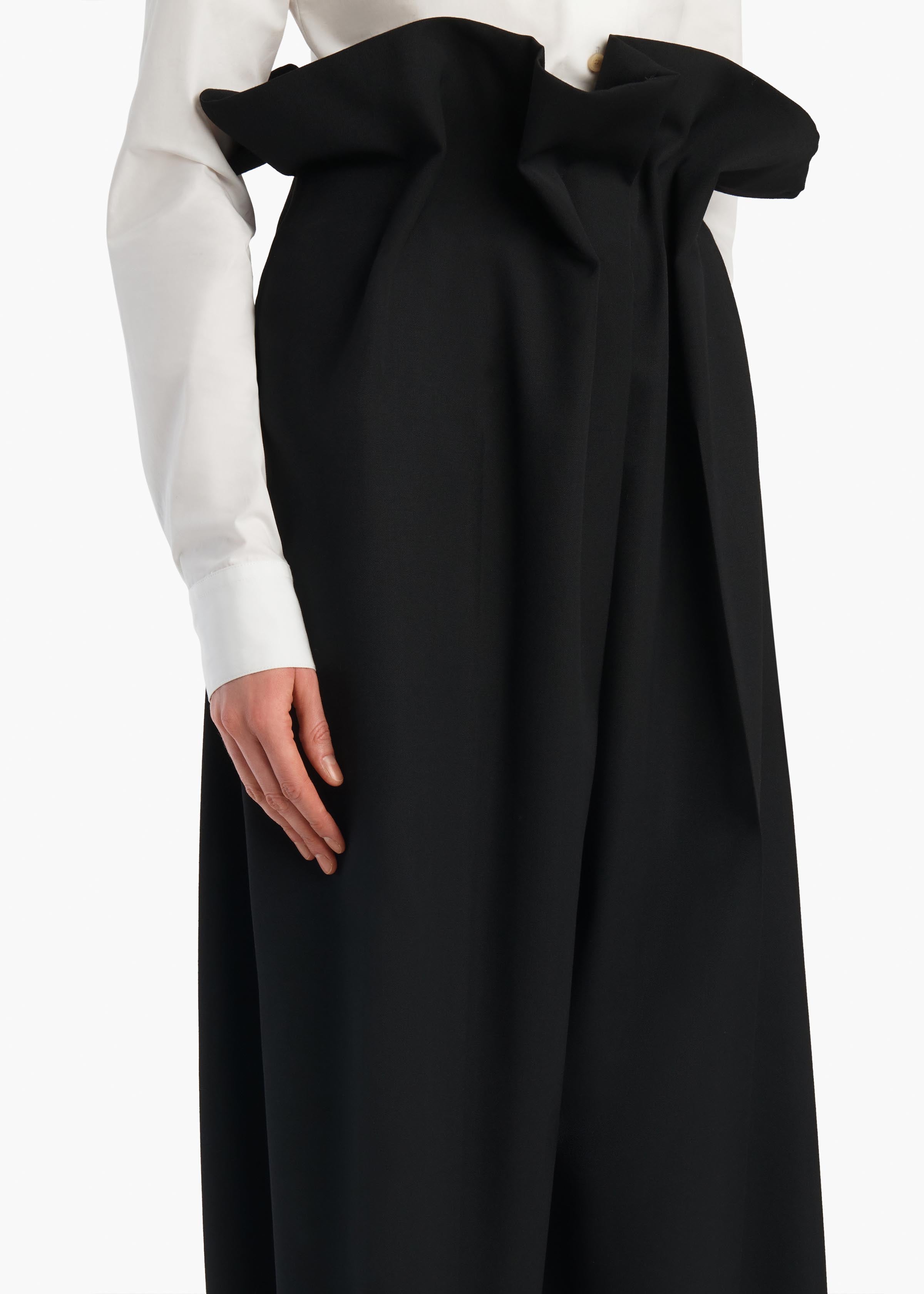 Kira Pant in Black Wool