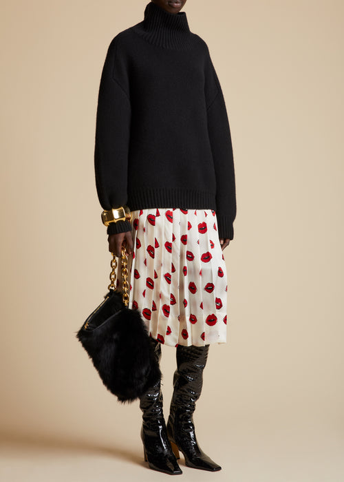 The Landen Sweater in Black