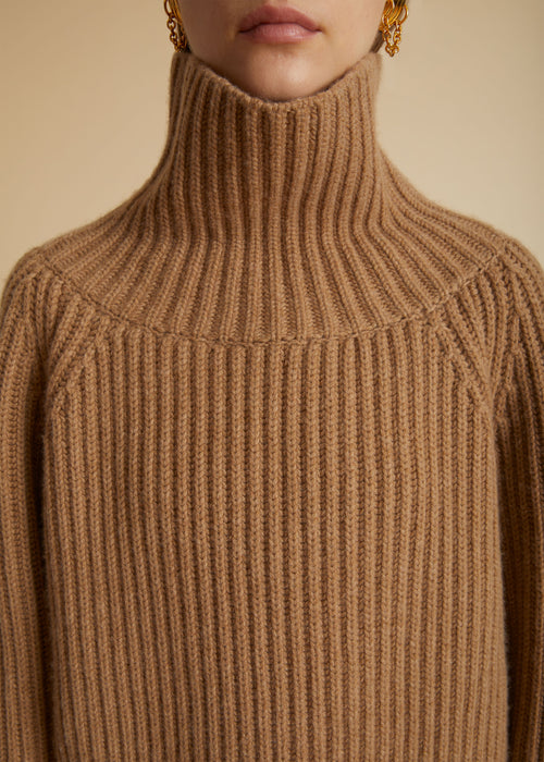 The Lanzino Sweater in Camel