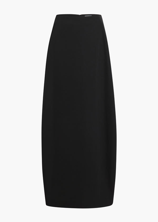 LAUSON SKIRT IN BLACK FLAT VIEW