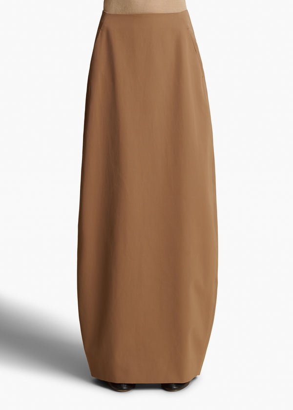 LAUSON SKIRT IN KHAKI FRONT VIEW