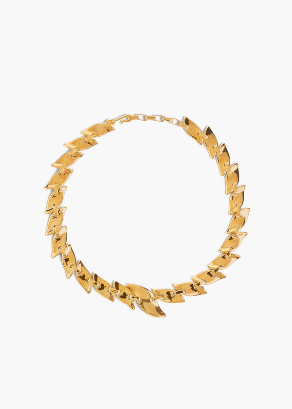 LEAF CHAIN NECKLACE GOLD 10171 006 917 A