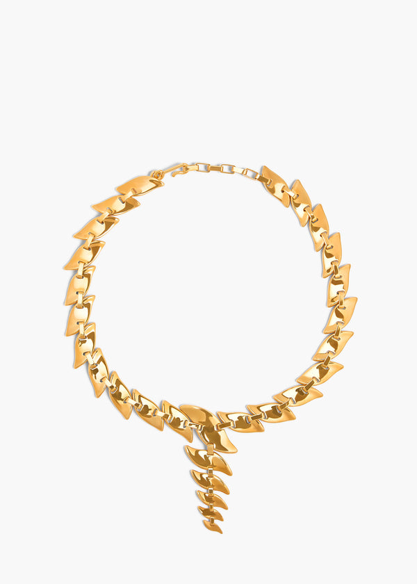 LEAF CHAIN NECKLACE GOLD 10171 006 917 C