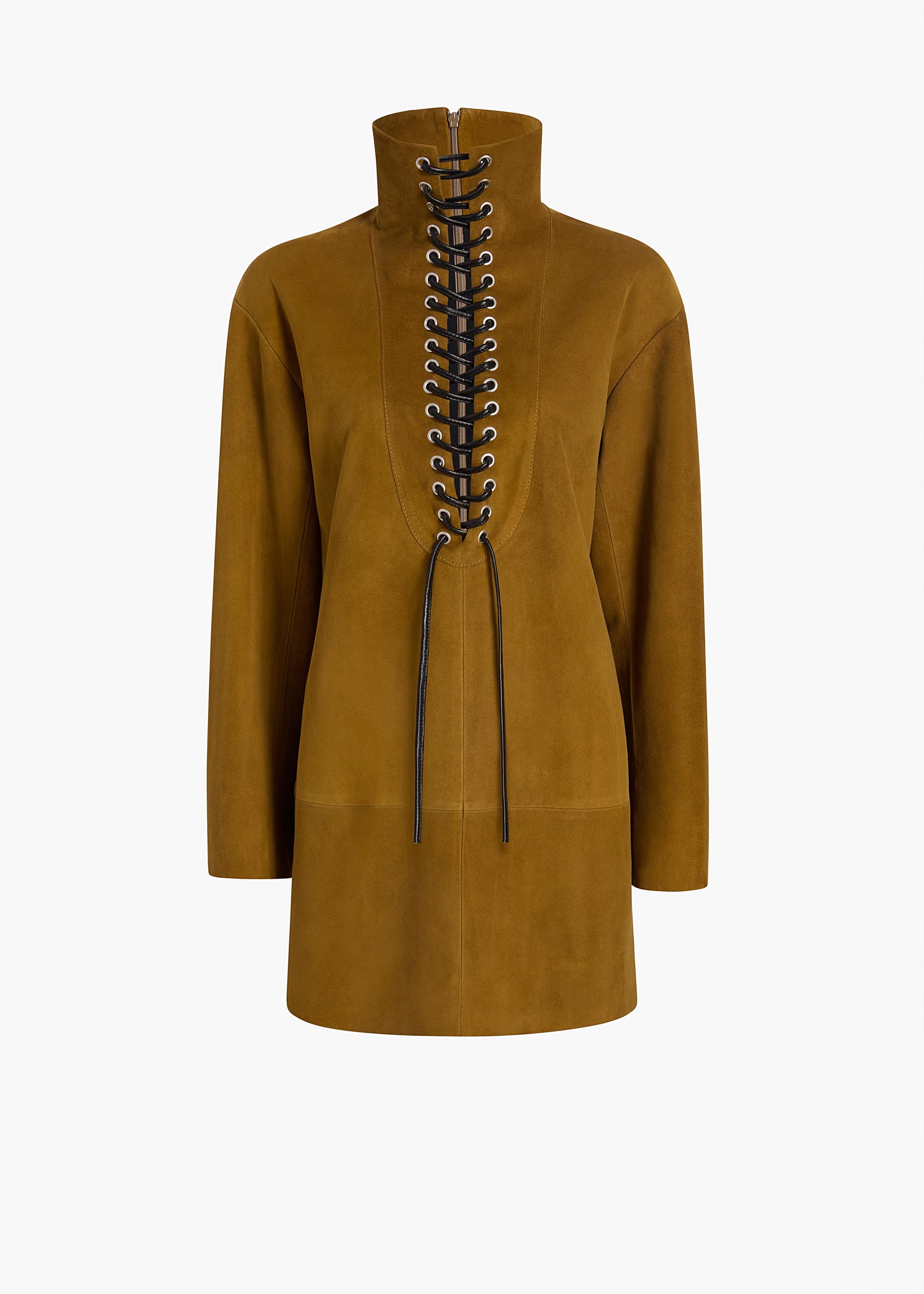 Lee Dress in Toffee Suede – KHAITE