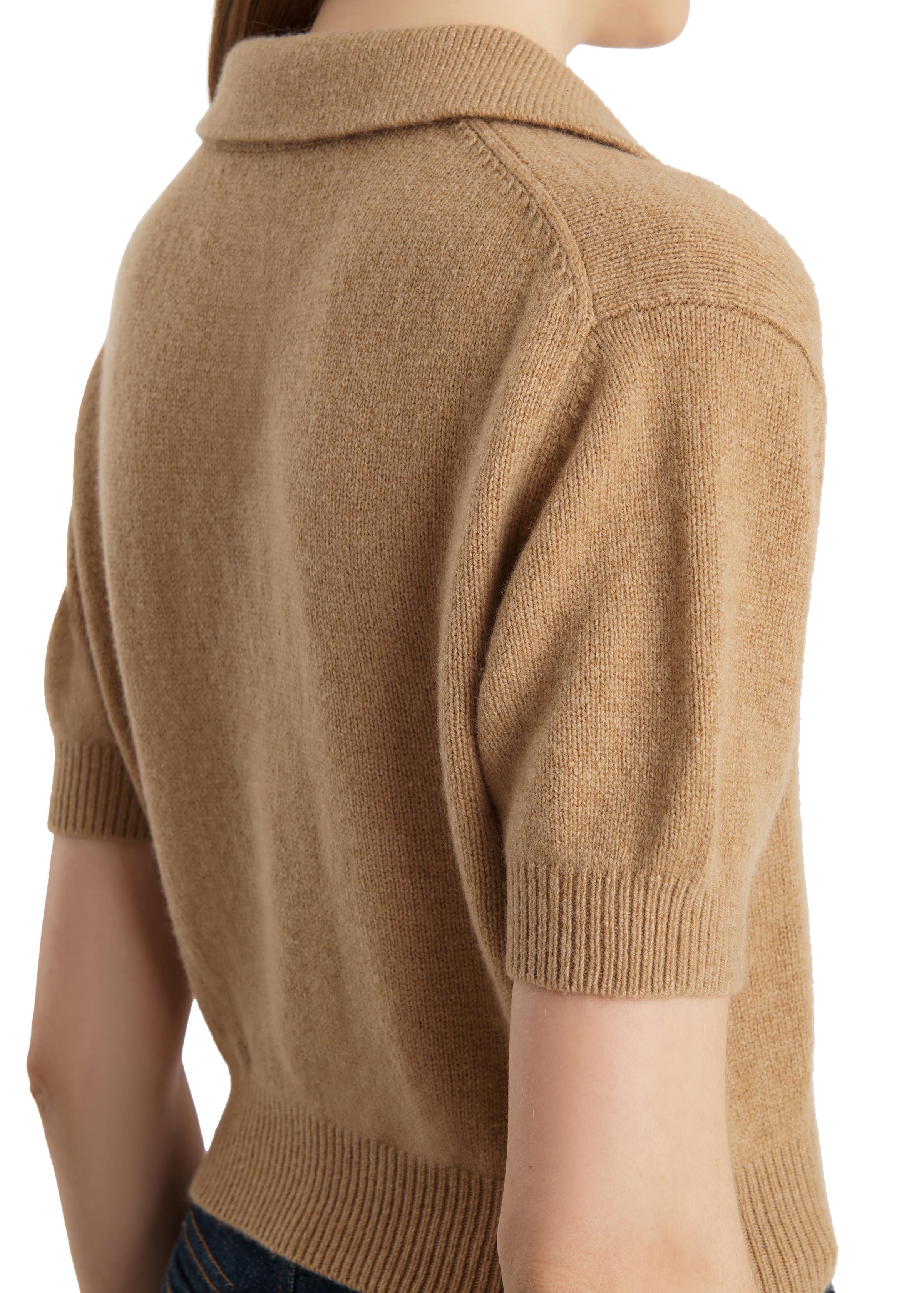 Khaite / ケイト | カシミヤ クロップド ニット | S | キャメル | レディース Leni Sweater in Camel – KHAITE