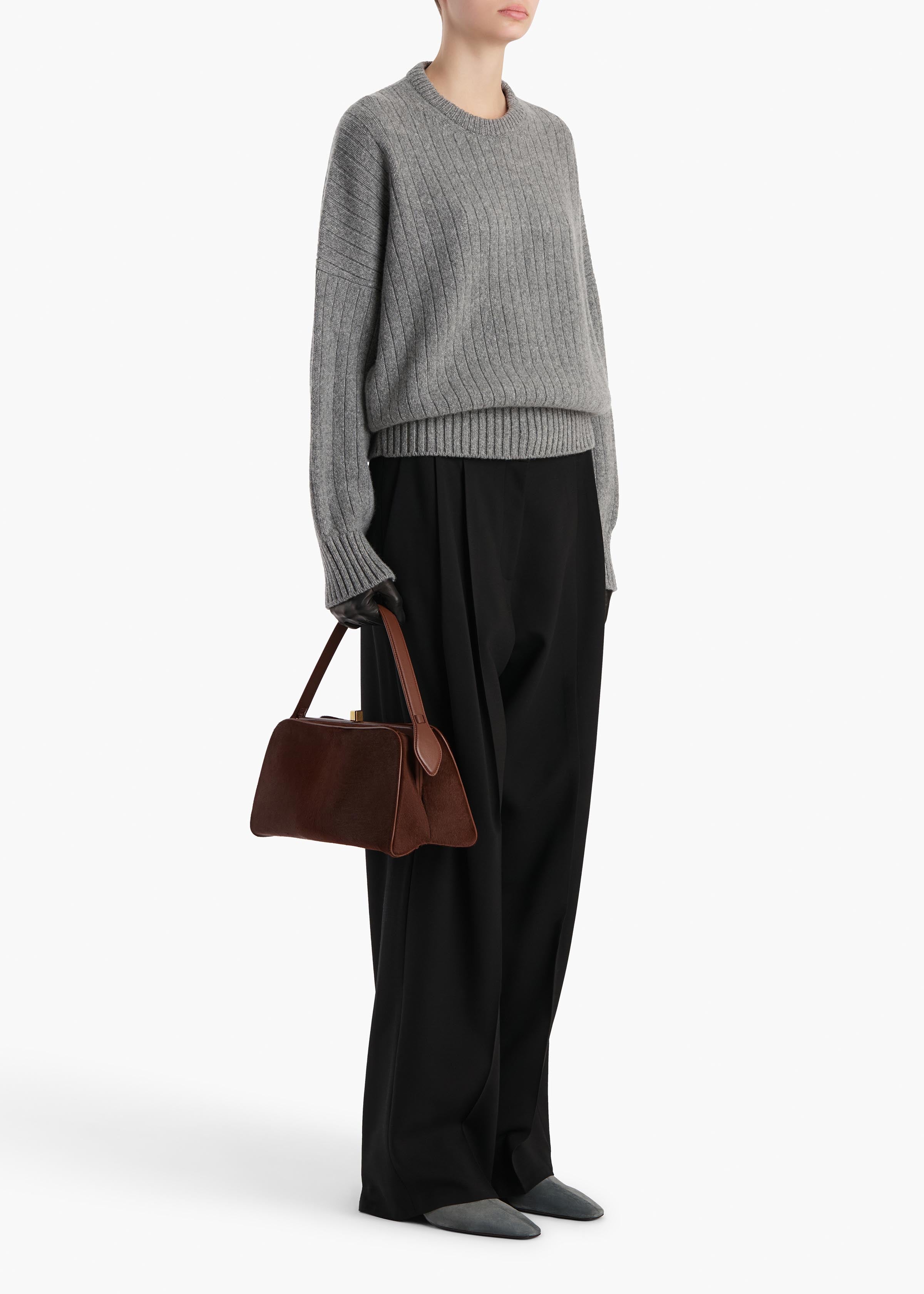 Lennox Sweater in Fog – KHAITE