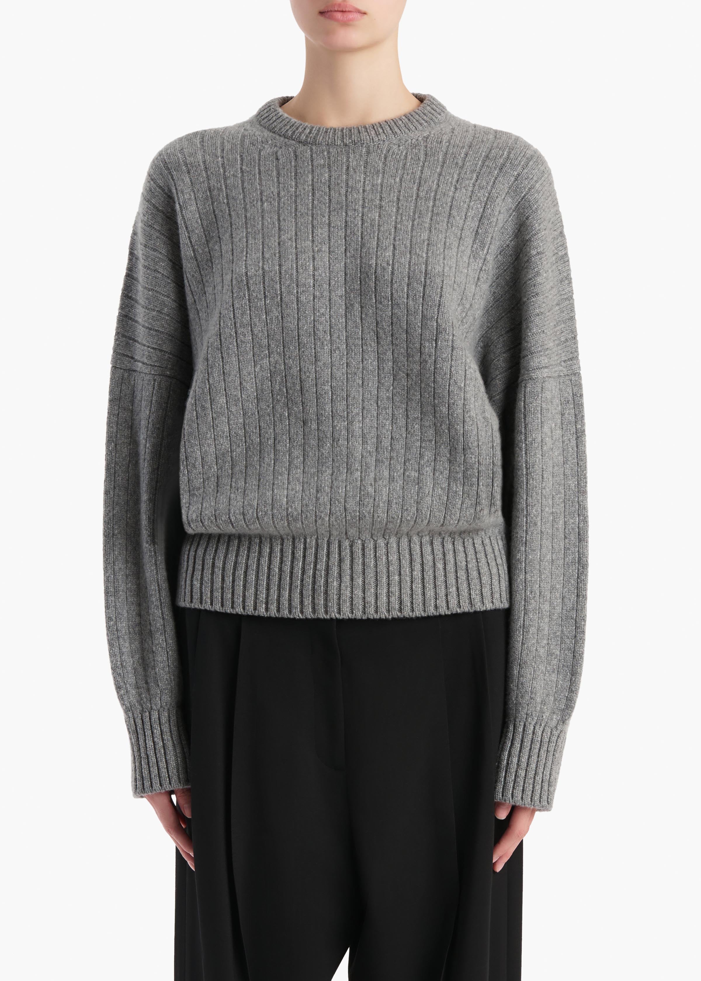 Lennox Sweater in Fog – KHAITE