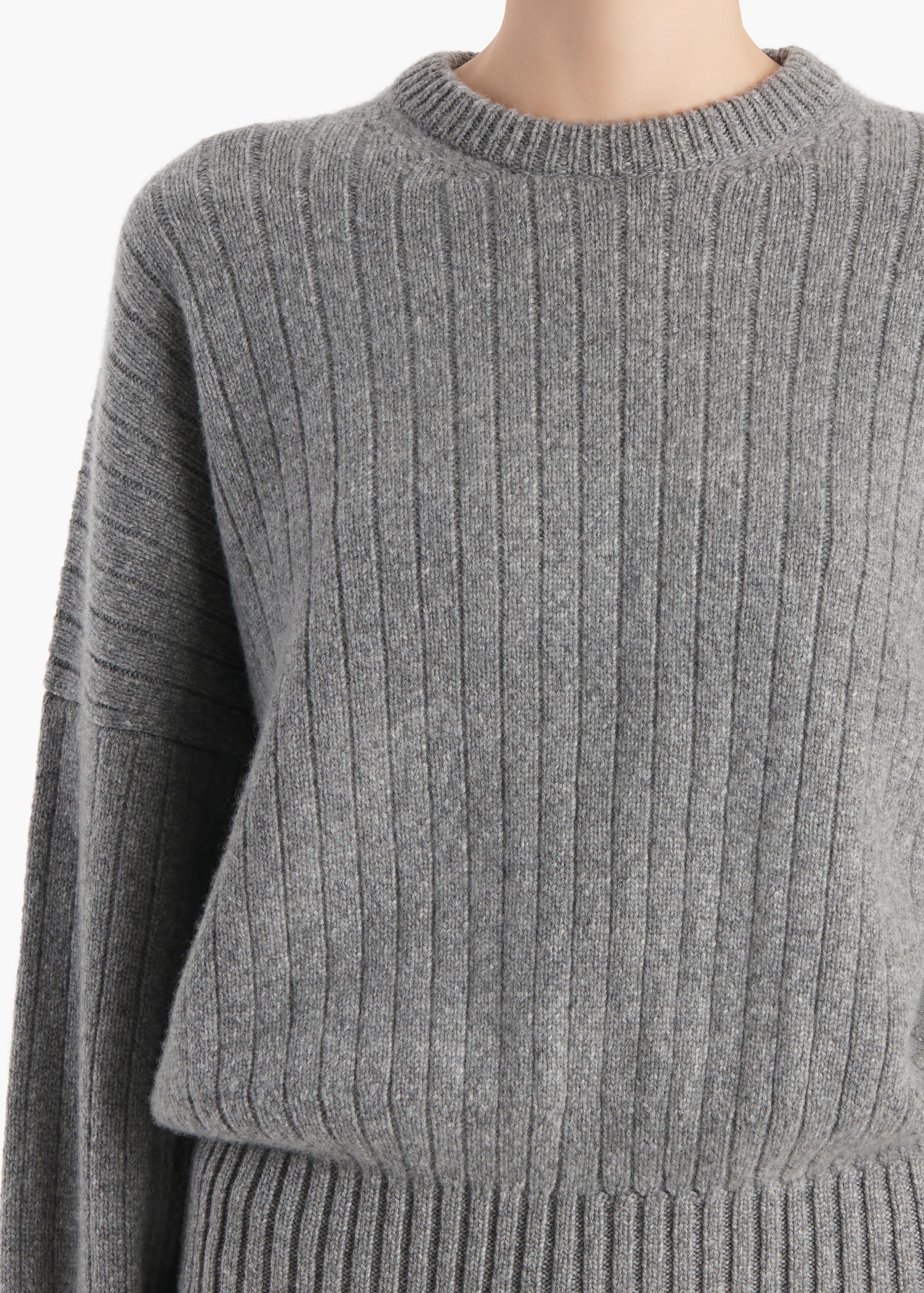 Lennox Sweater in Fog – KHAITE