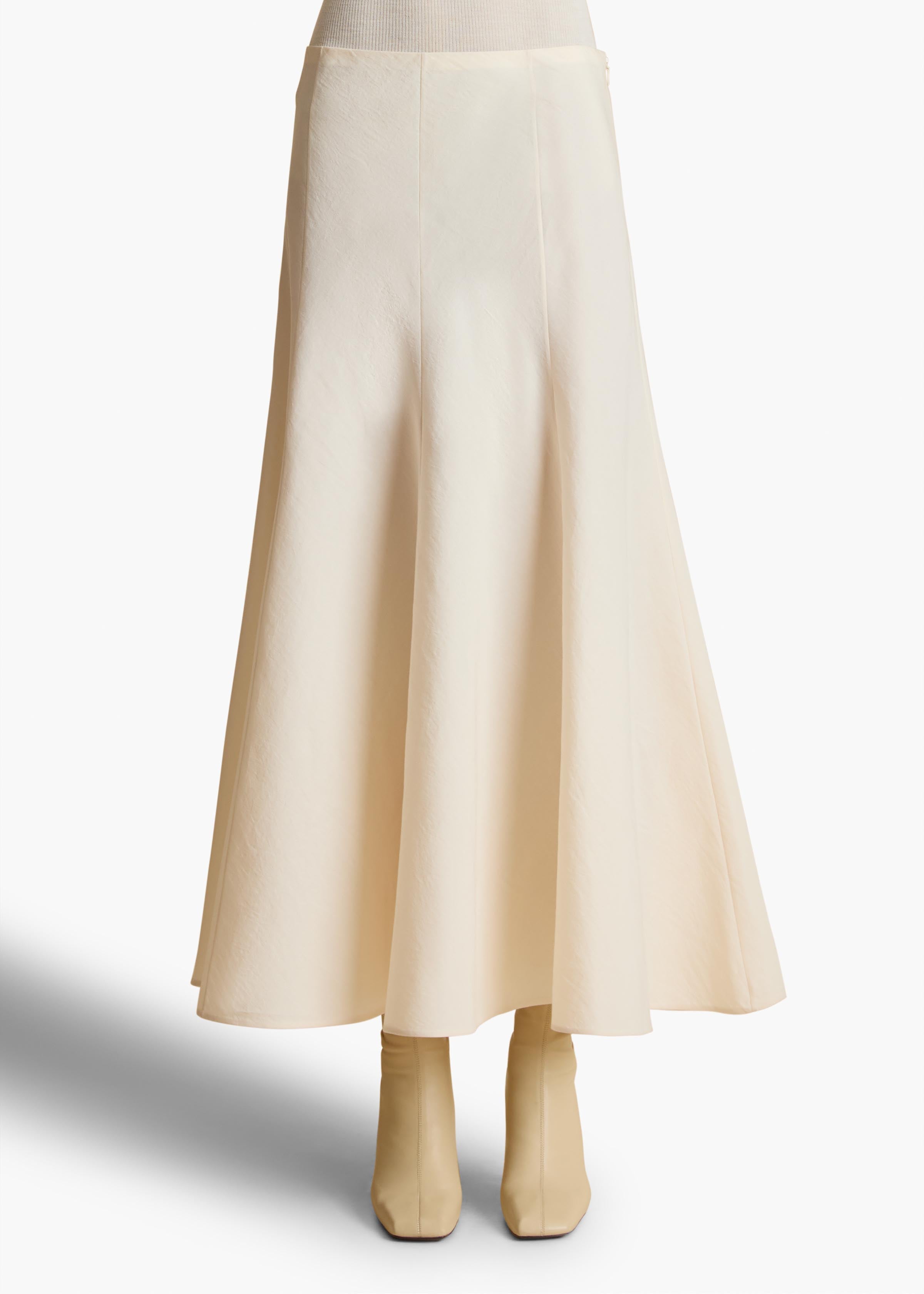 Lenno Skirt in Natural FRONT VIEW