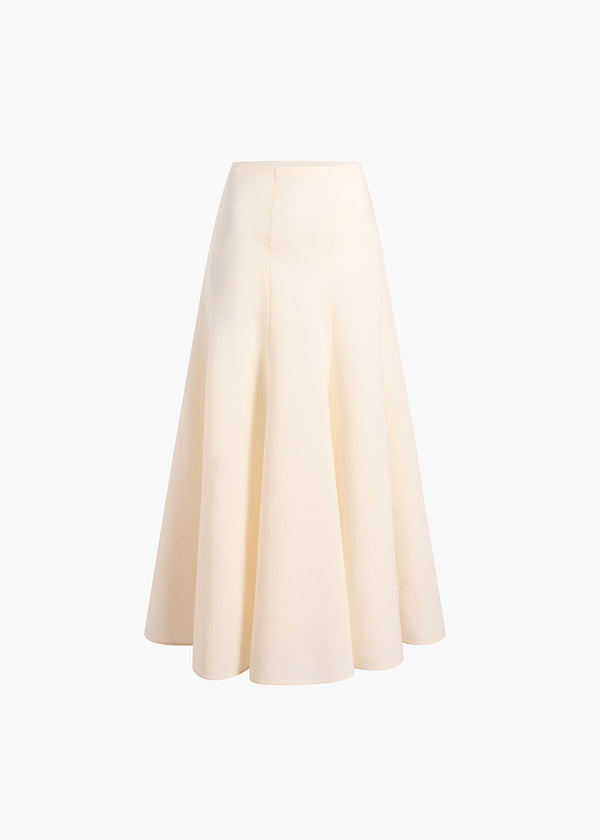 Lenno Skirt in Natural FLAT VIEW