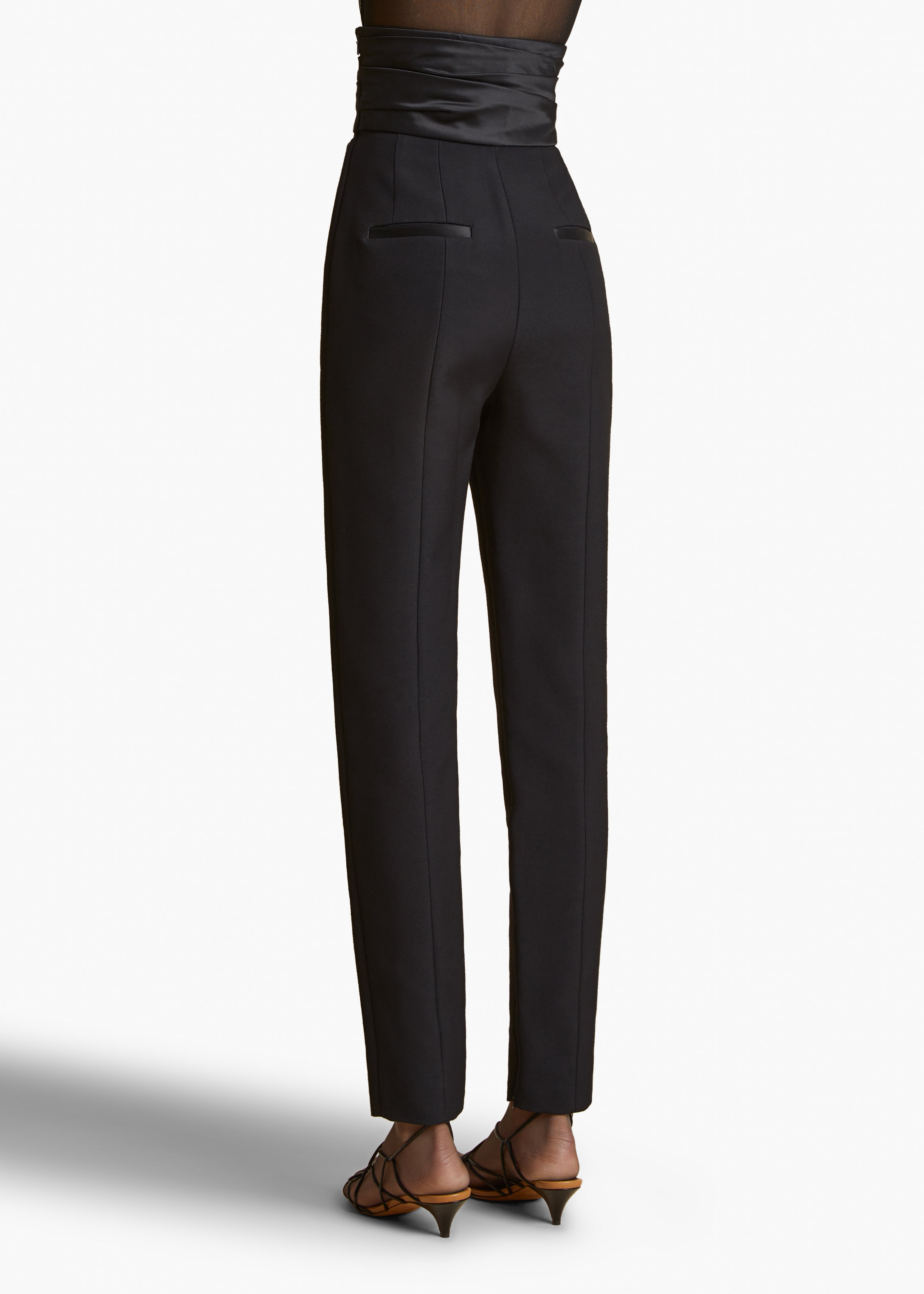 LENRO PANT BLACK BACK VIEW