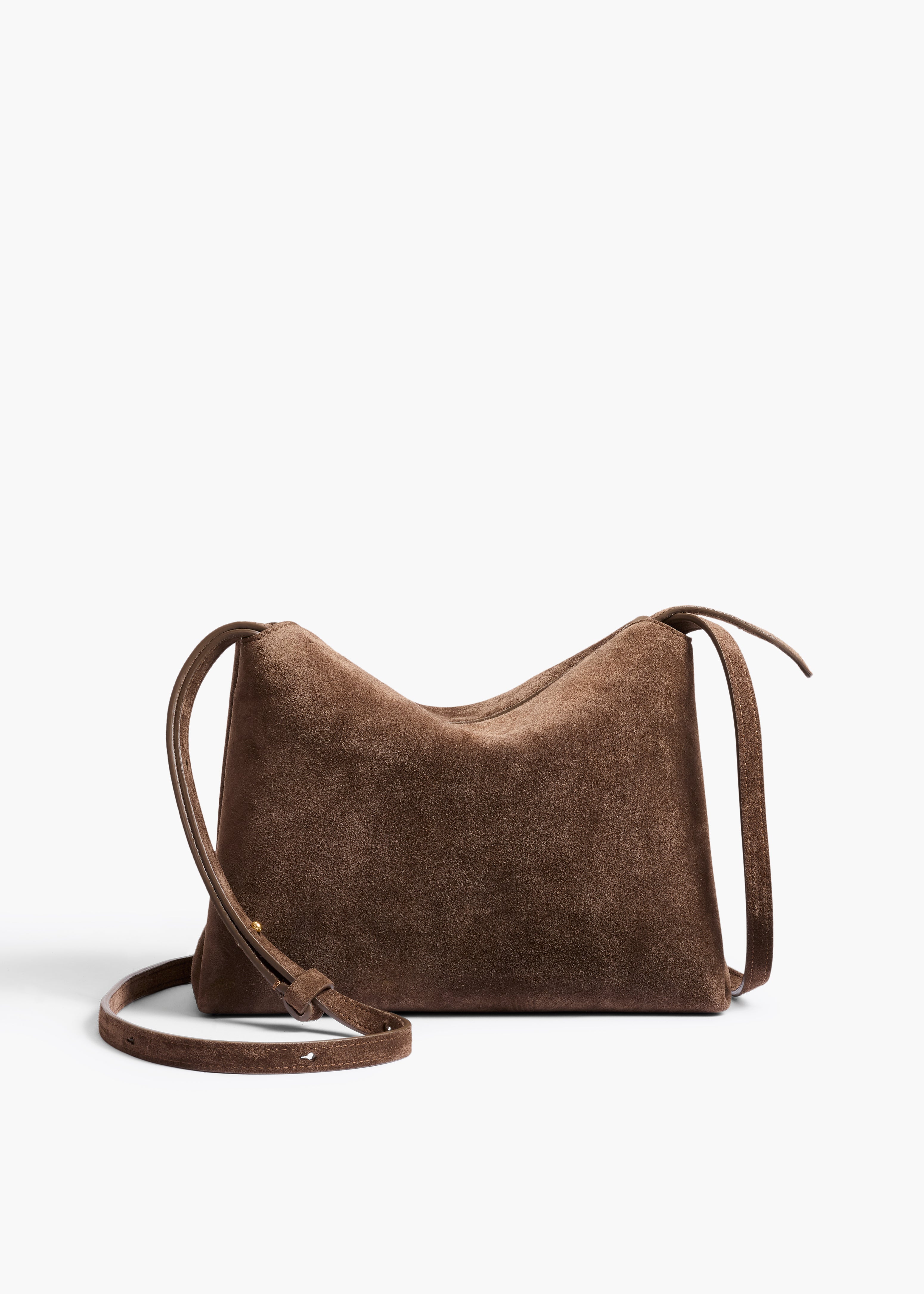 KHAITE - Lina Crossbody Bag in Cedar Suede