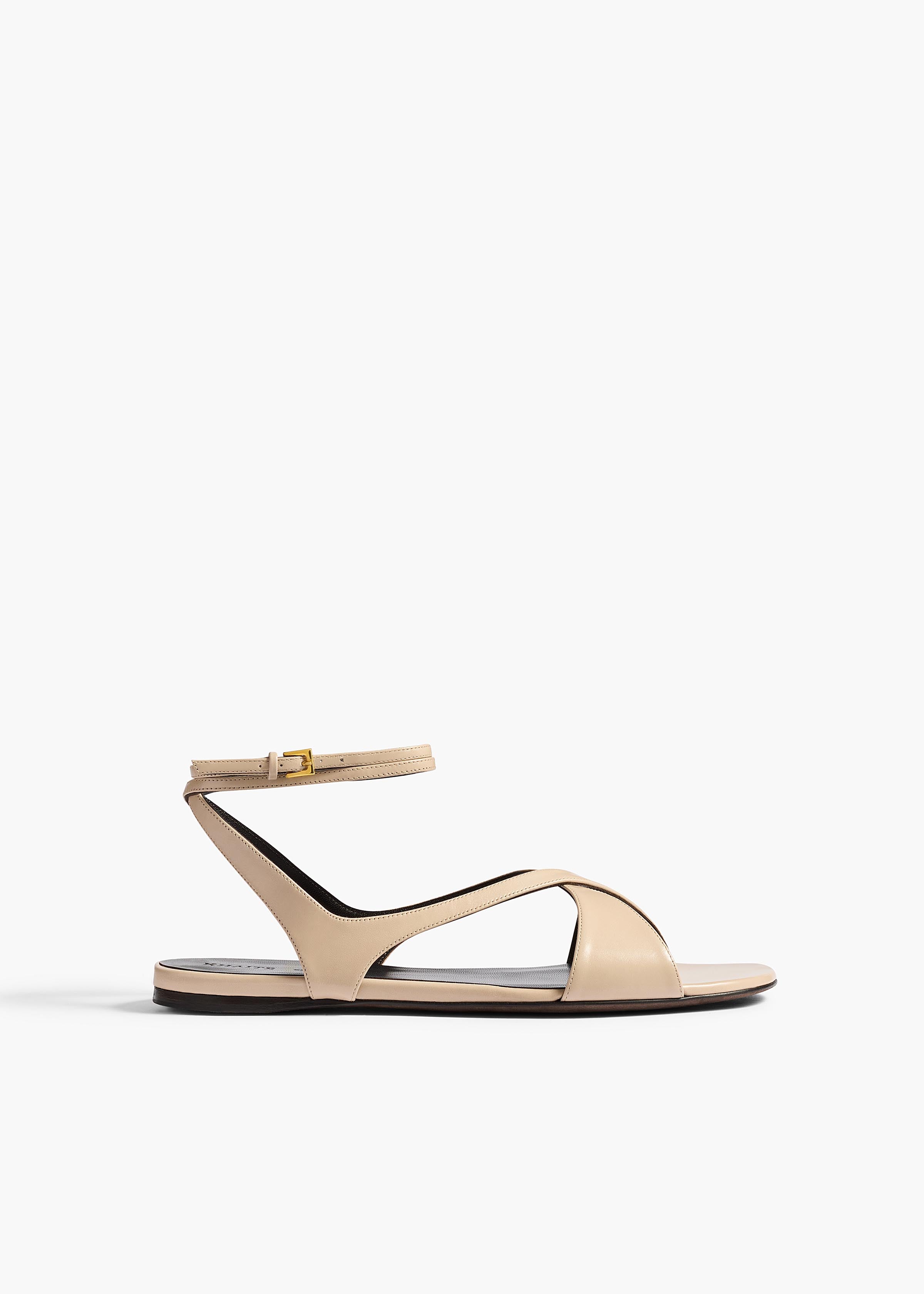 Liria Ankle Strap Flat Sandal from Khaite - $990