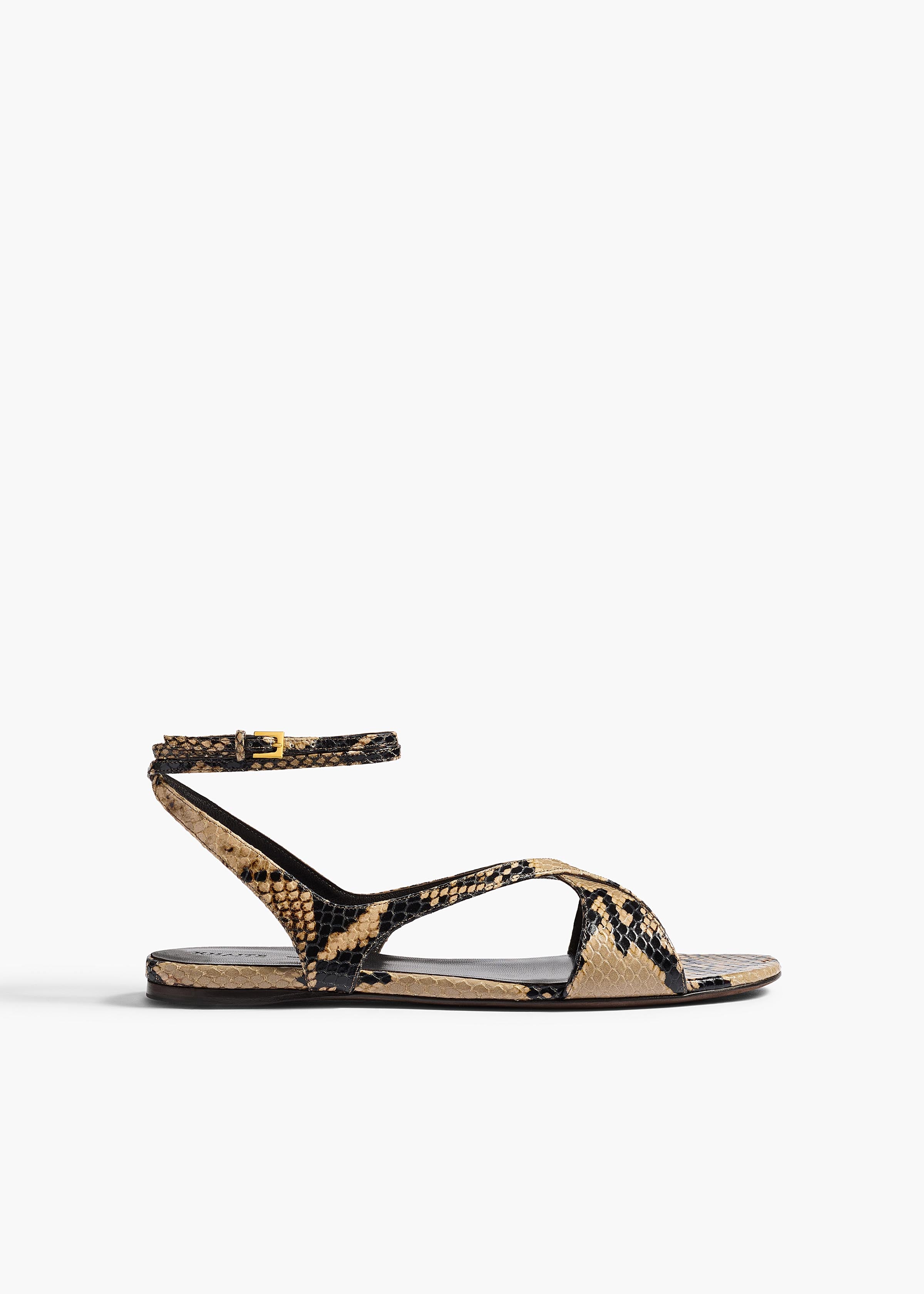 Liria Ankle Strap Flat Sandal from Khaite - $990