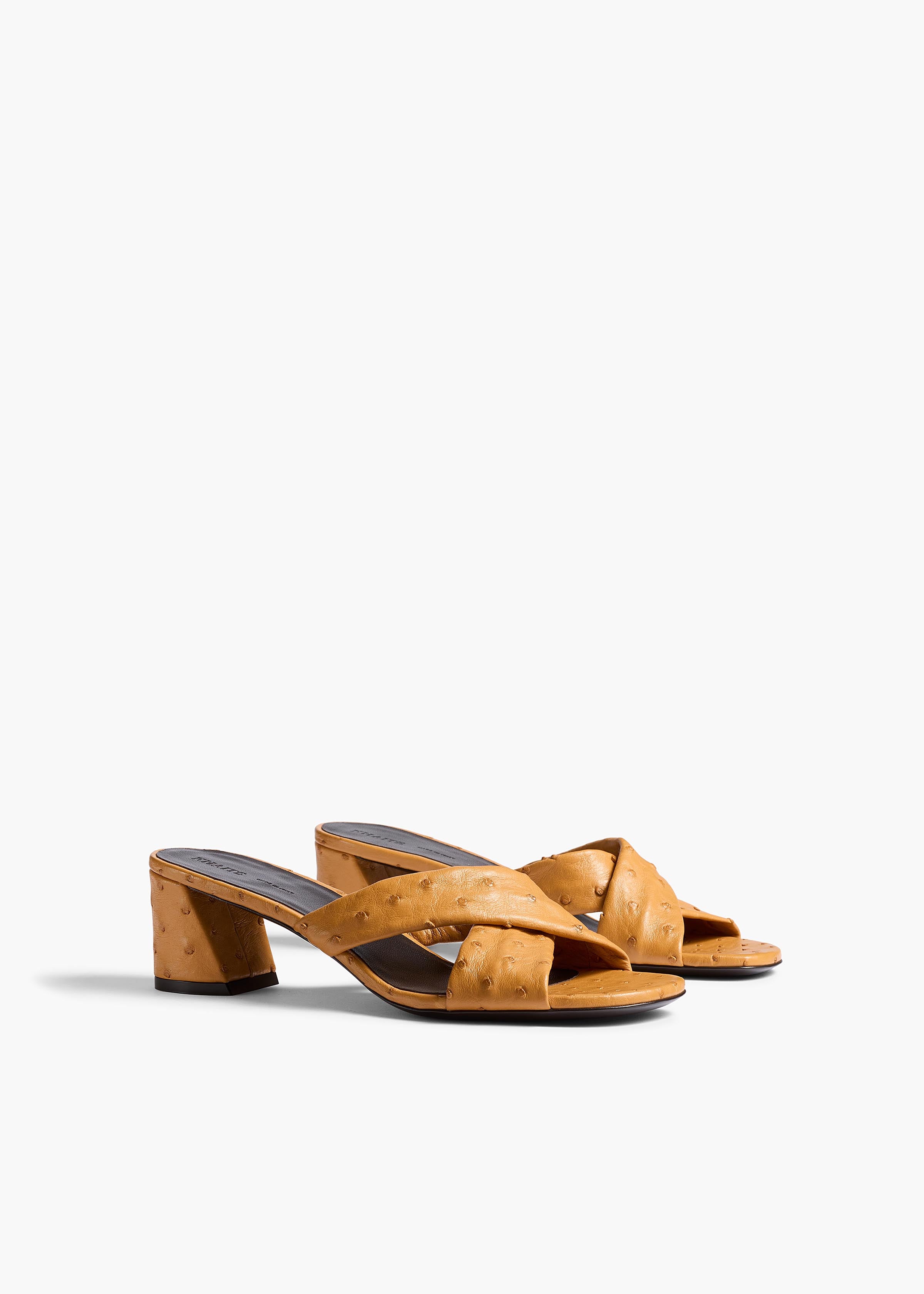 Liria Sandal in Chestnut Ostrich