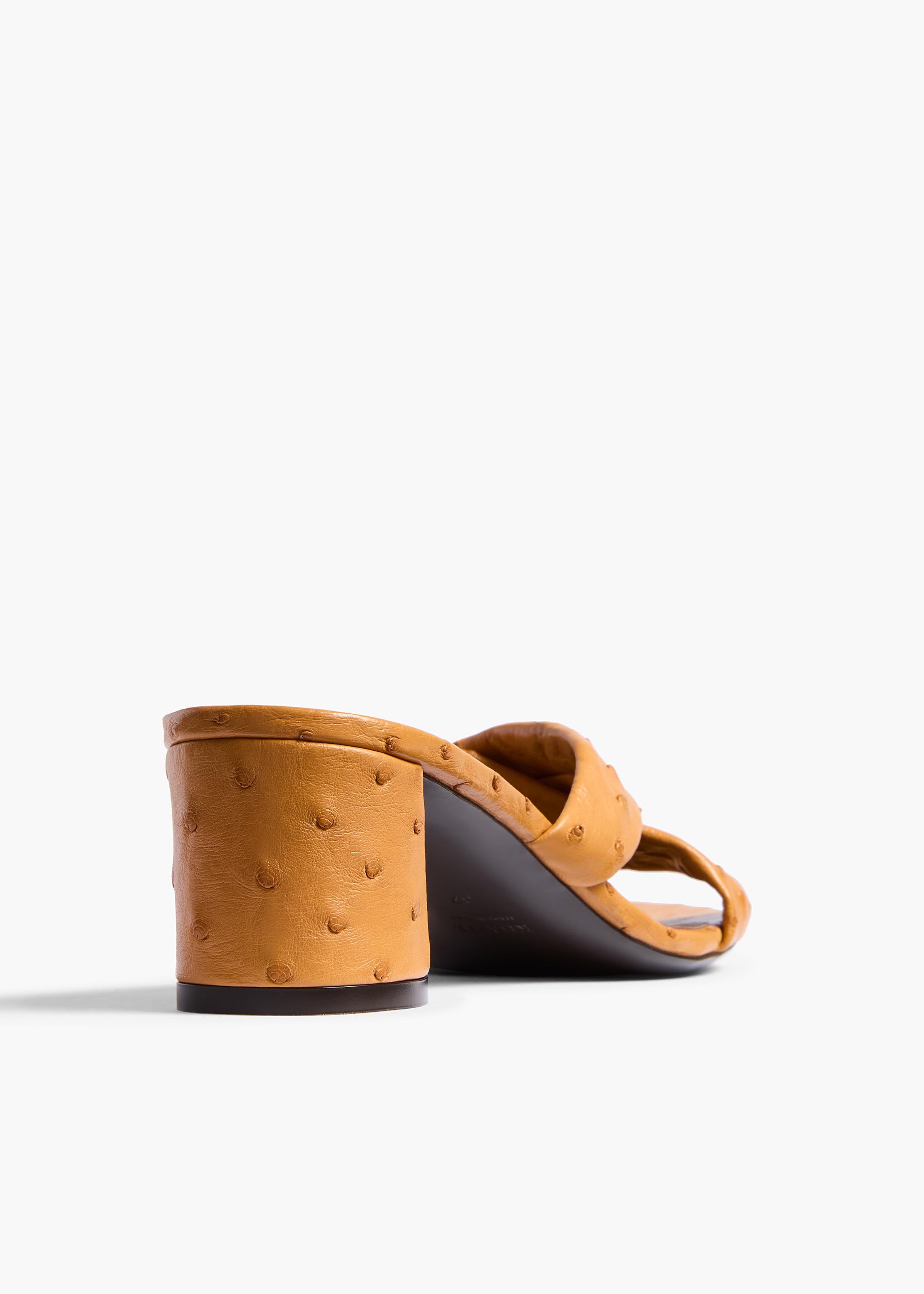 Liria Sandal in Chestnut Ostrich