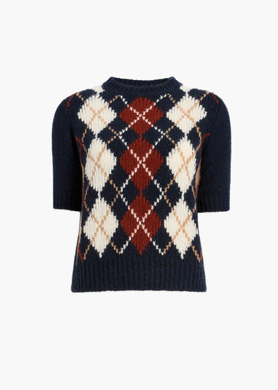 Lisa Sweater in Navy Multi