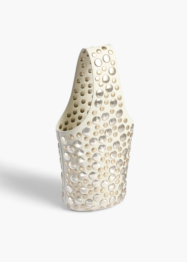 LIVIA SMALL BAG W MULTI STUDS OPTIC WHITE H2031 890 131 B