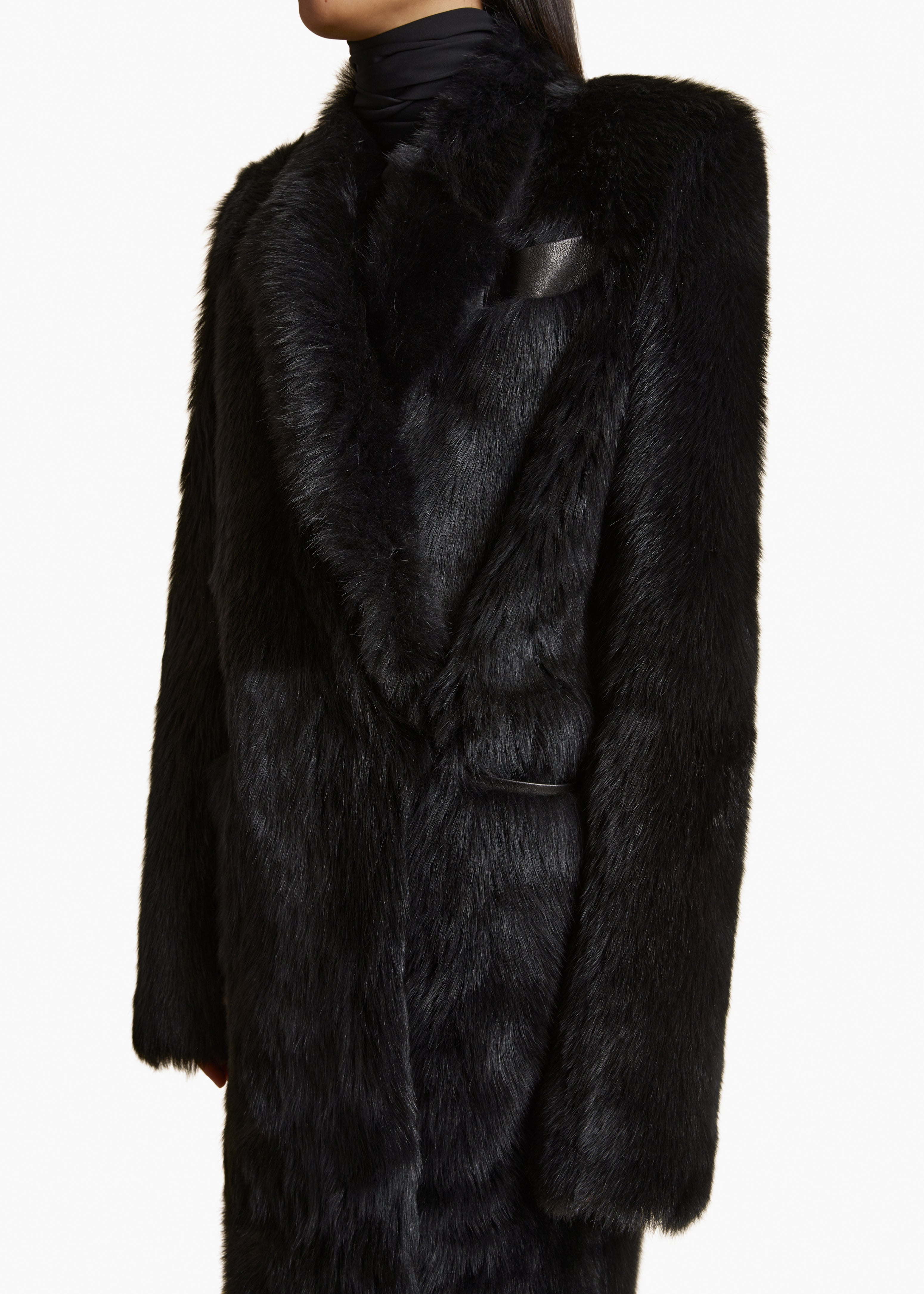 KHAITE LLC - Lolo Shearling Coat in Black