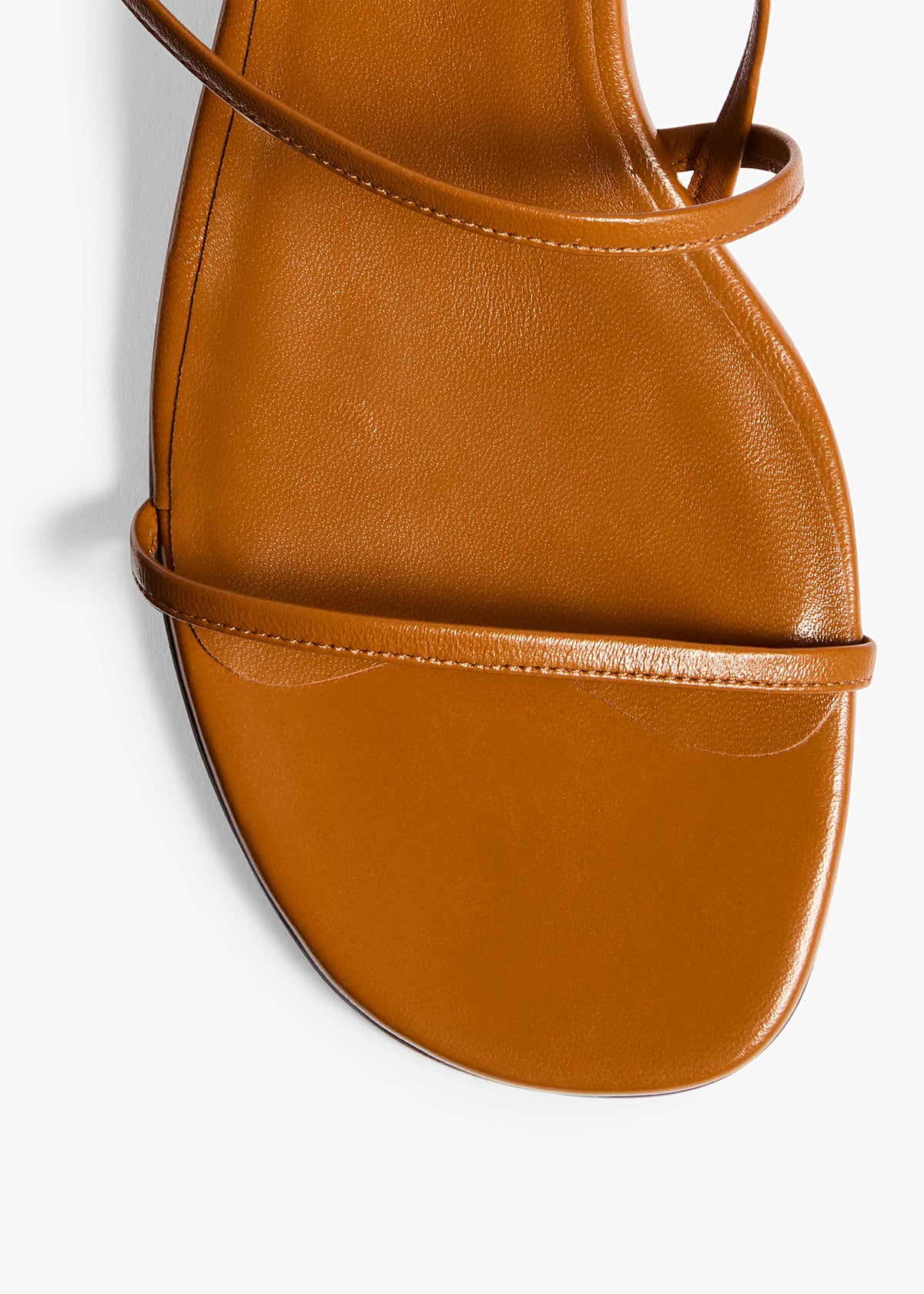Loop Kitten Heel Sandal in Cuoio Leather – KHAITE