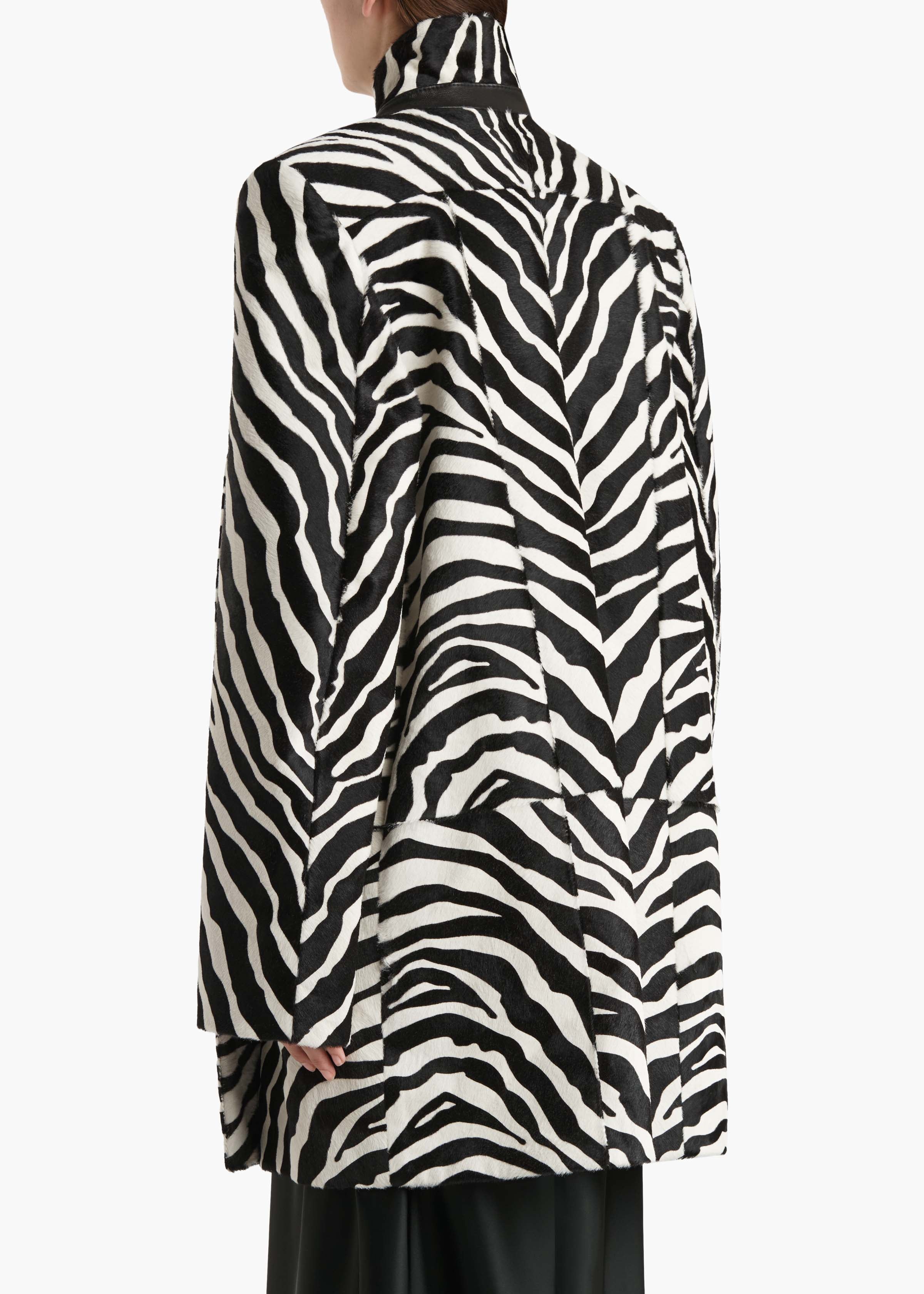 Lorel Coat in Zebra Print Haircalf – KHAITE