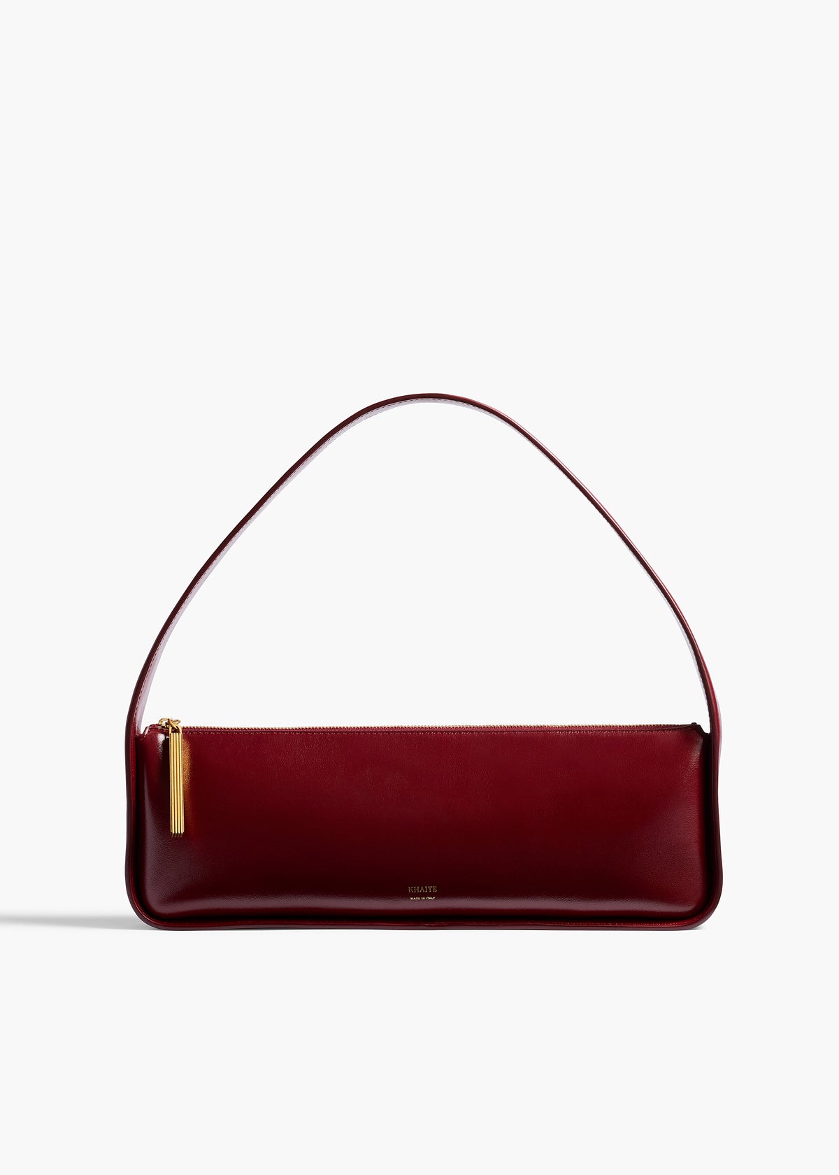 Lori Baguette Bag Bordeaux Crackle Patent Leather
